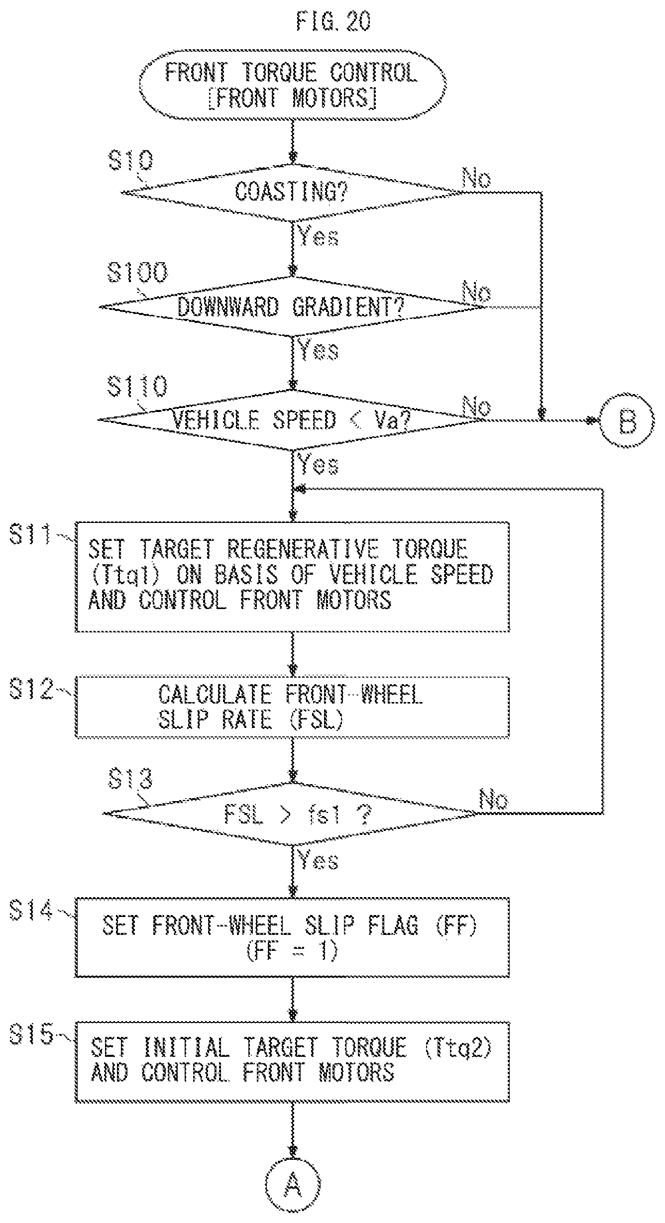 Patent US12304320 Figure 20 – Vehicle control apparatus