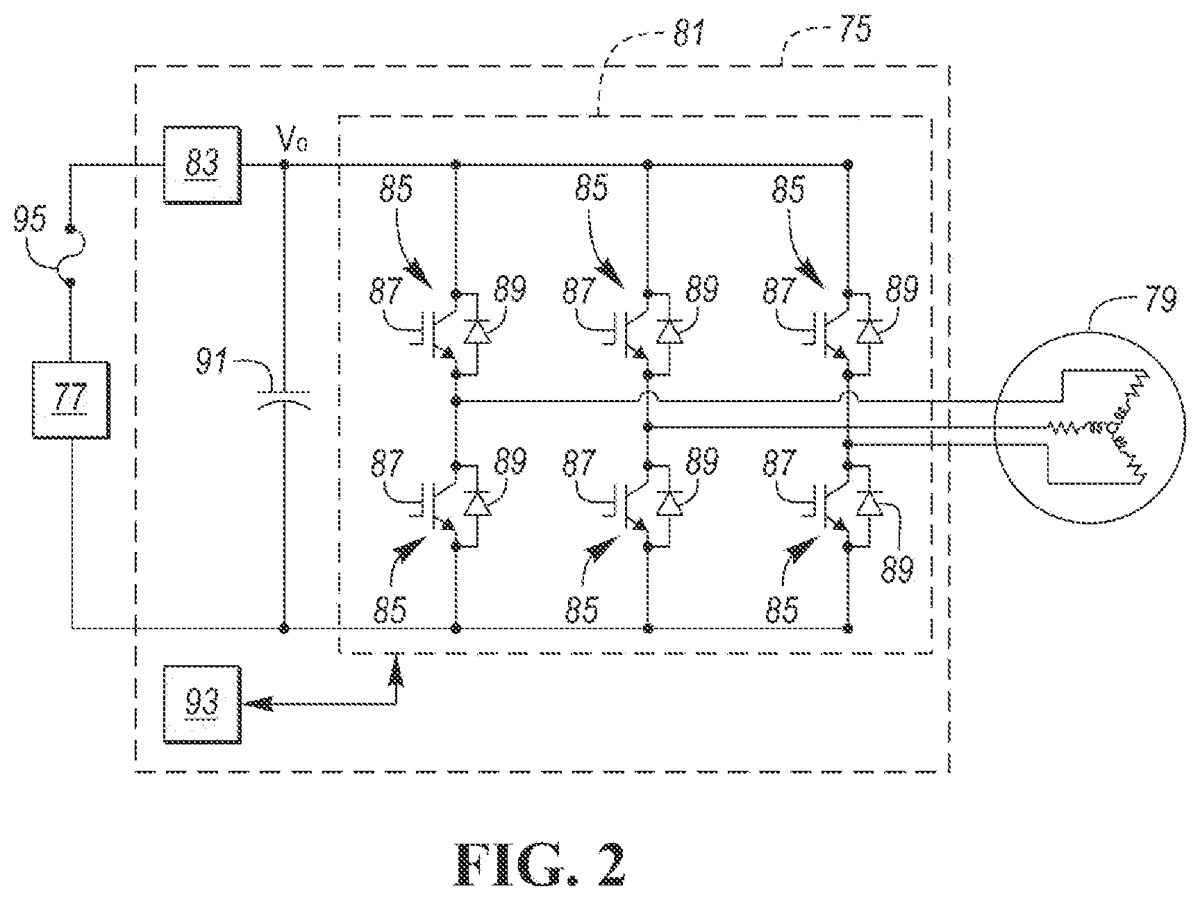 Patent US12304324 Figure 2 – Power supply device system for a hybrid or electric vehicle