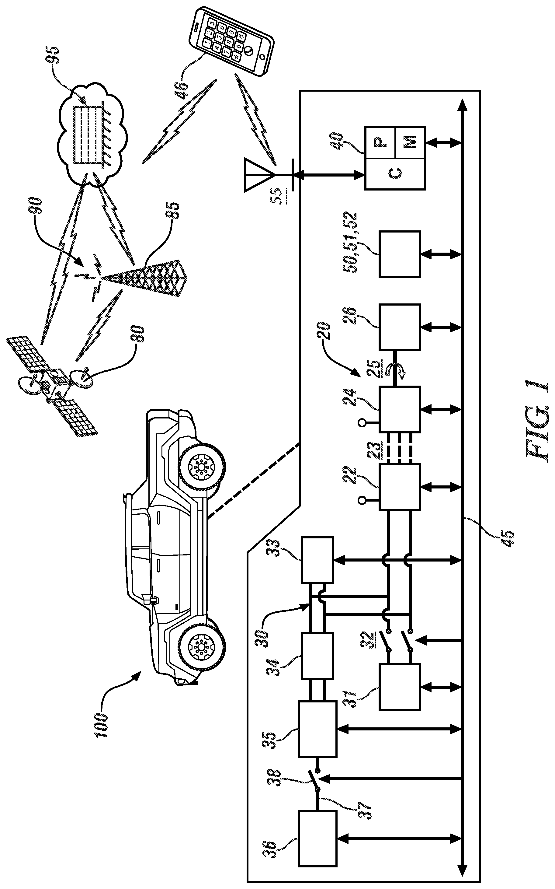Patent US12304326 Figure 1 – Method and system for an electrified vehicle