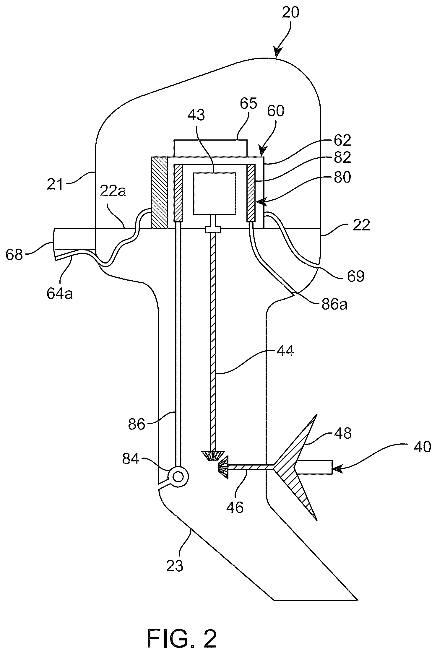 Patent US12304330 Figure 2 – Electric outboard motor