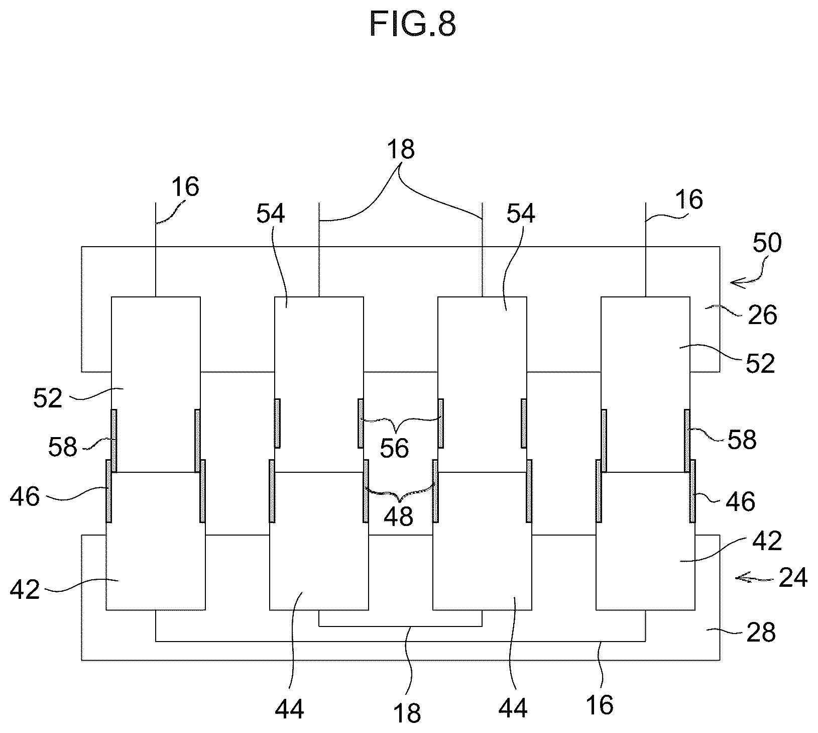 Patent US12304334 Figure 8 – Service plug, in-vehicle power supply device, and vehicle