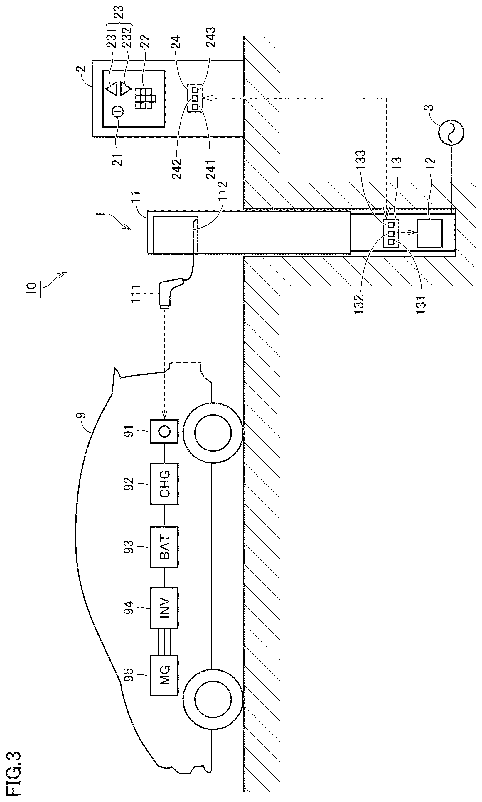 Patent US12304338 Figure 3 – Vehicle charging system and method of controlling vehicle charging system