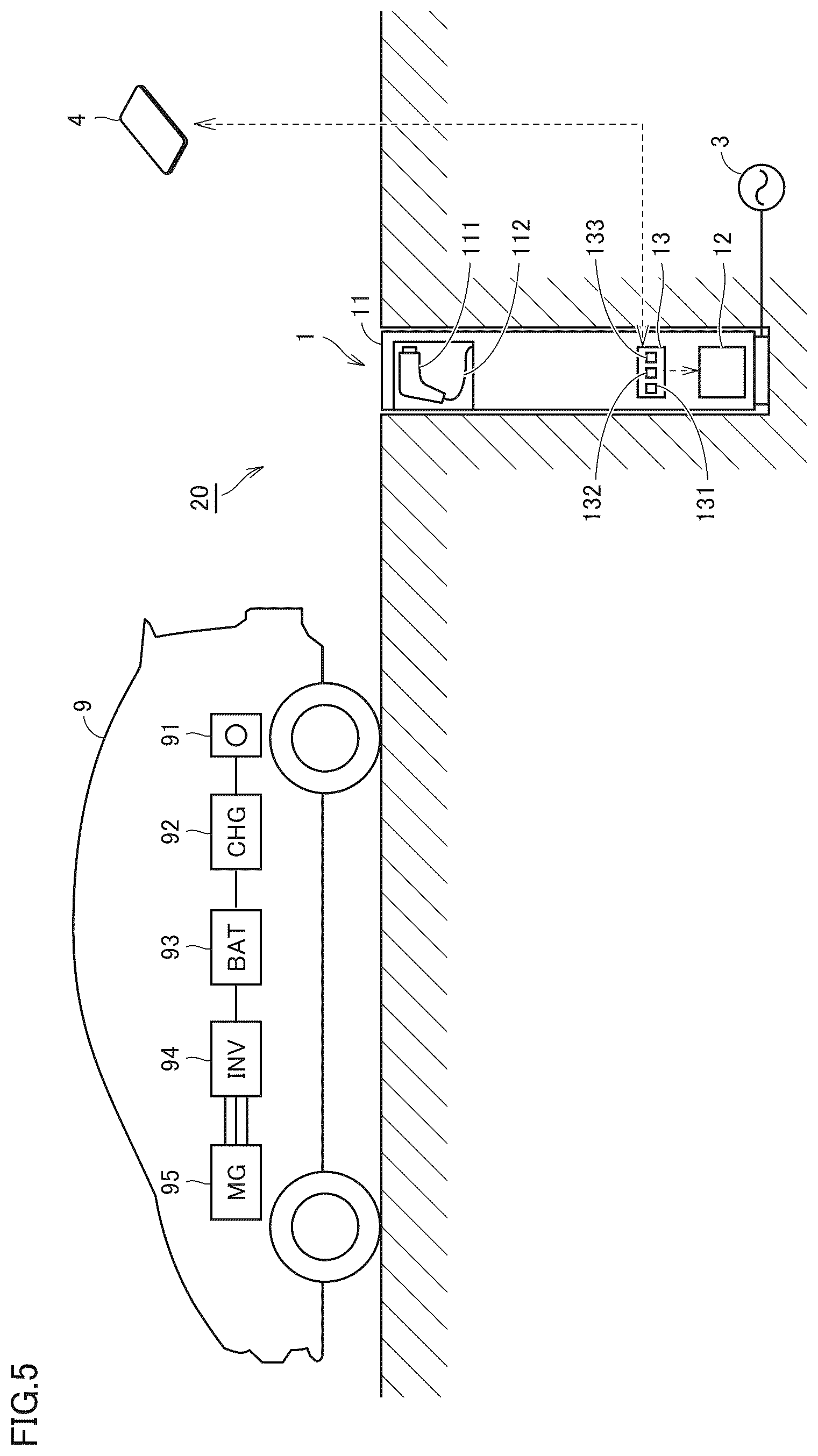 Patent US12304338 Figure 5 – Vehicle charging system and method of controlling vehicle charging system