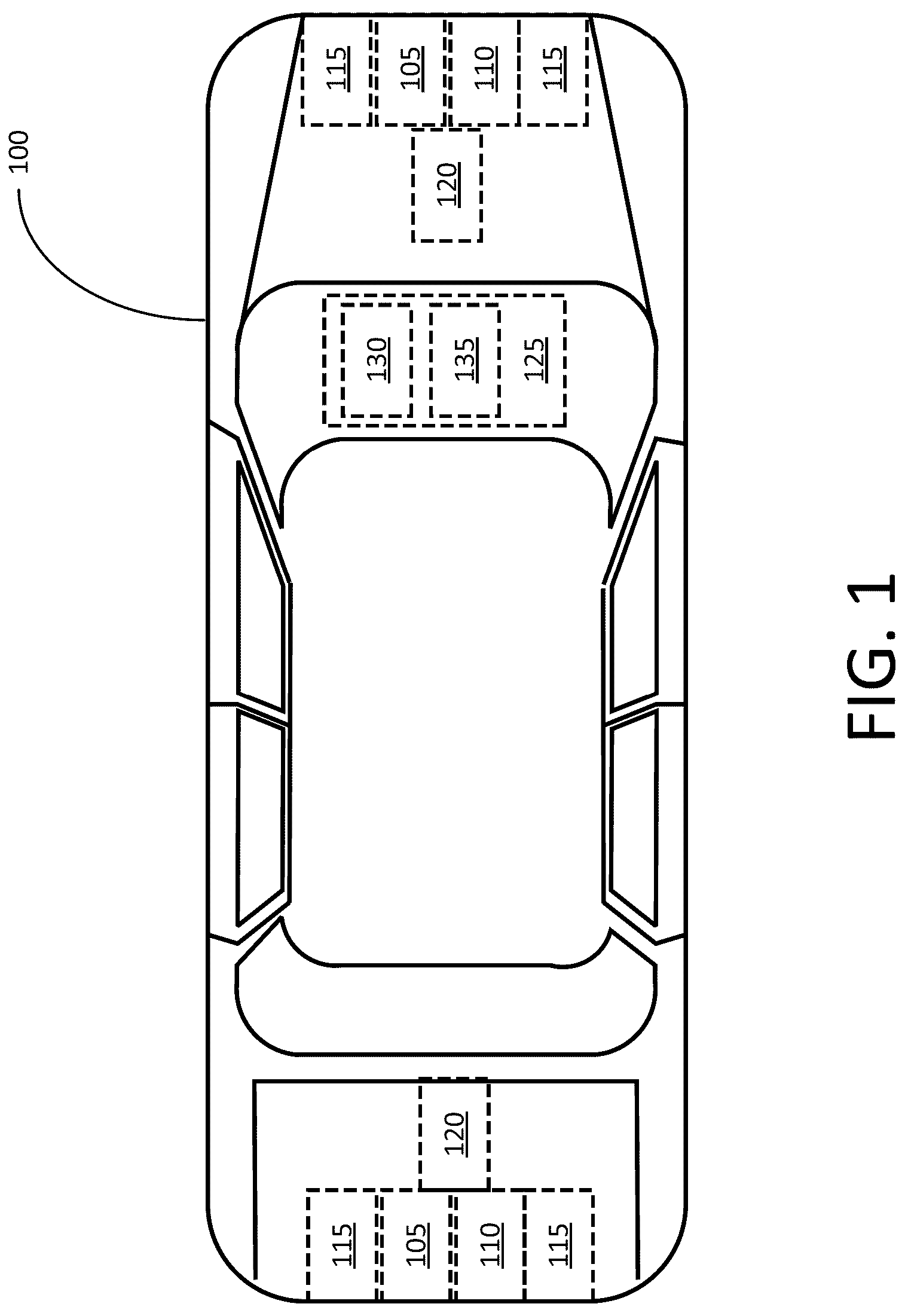 Patent US12304345 Figure 1 – Systems and methods for improving initial range prediction when towing