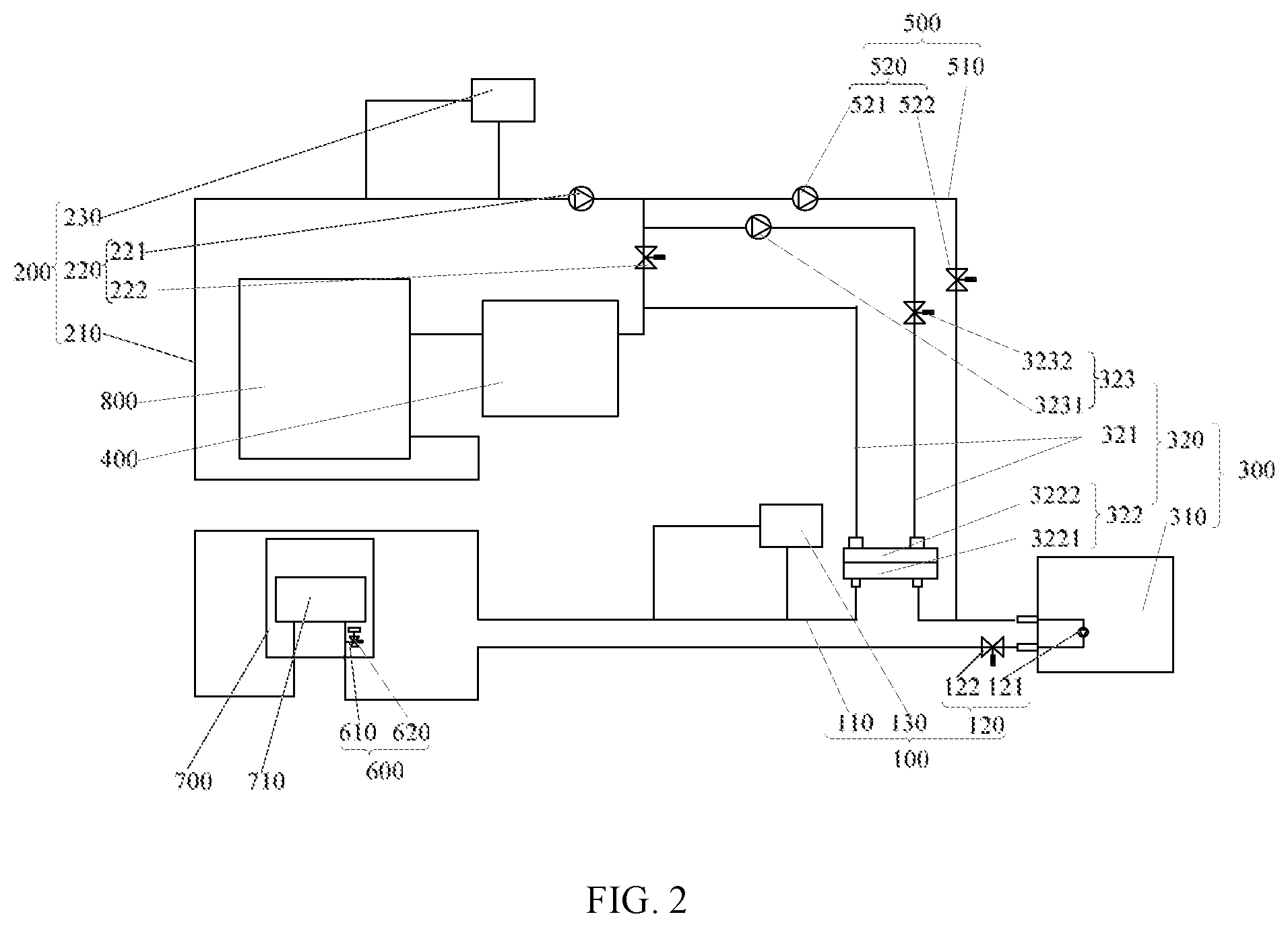Patent US12304352 Figure 2 – Electric vehicle thermal management system, battery thermal management method and electric vehicle