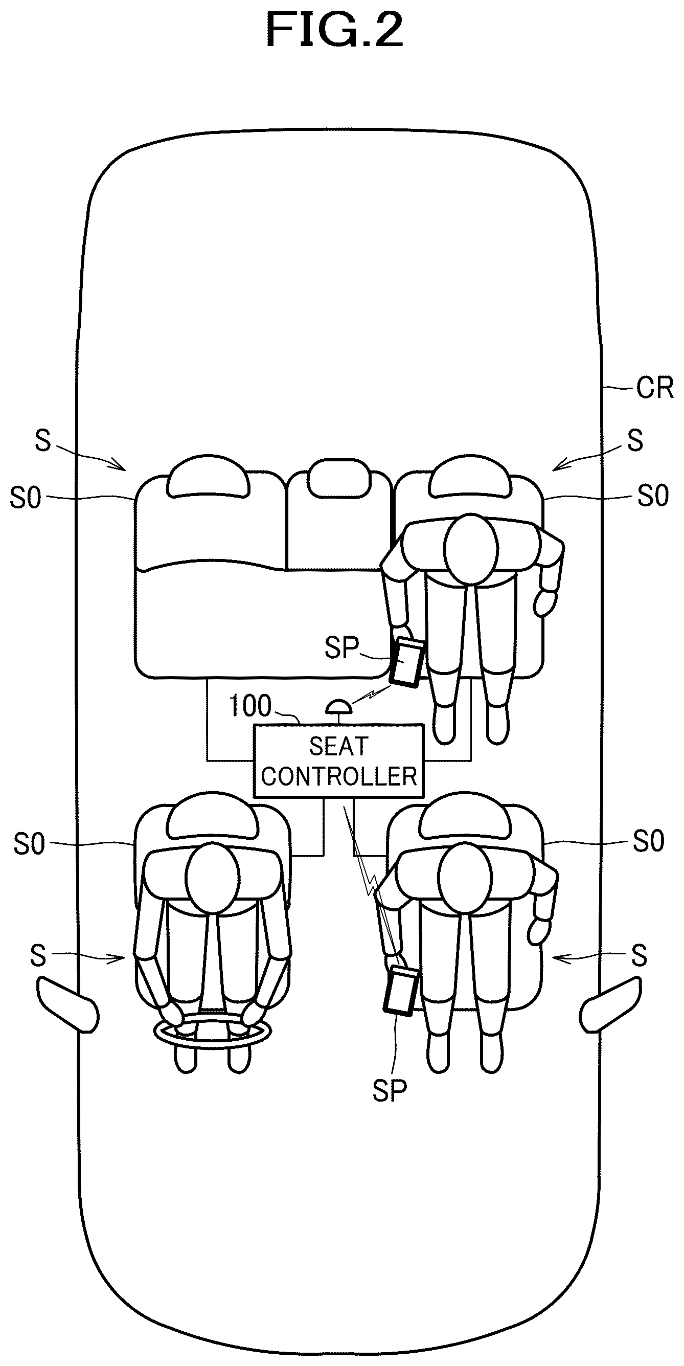 Patent US12304358 Figure 2 – In-seat experience system