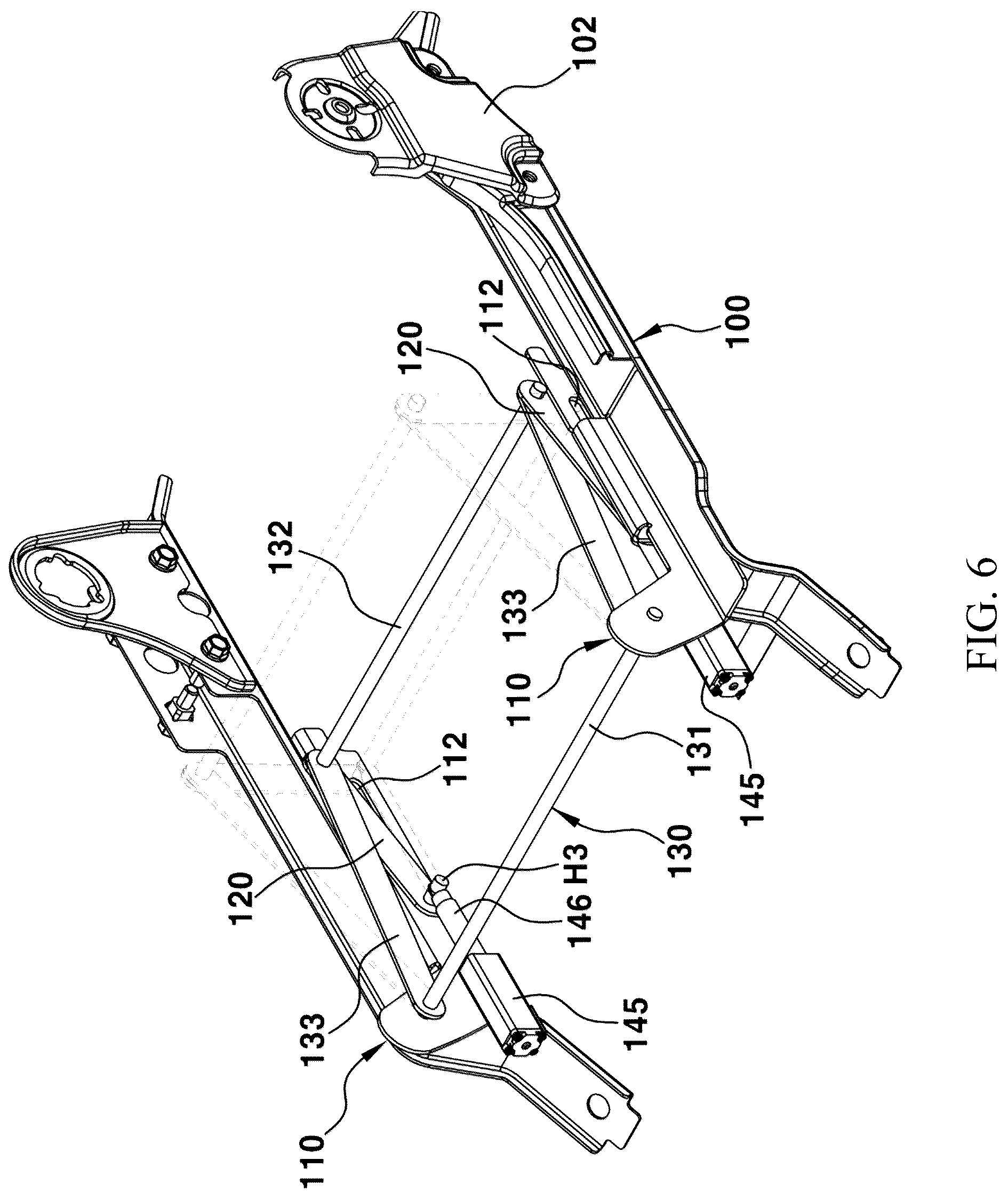 Patent US12304363 Figure 6 – Vehicle rear-seat position adjustment apparatus