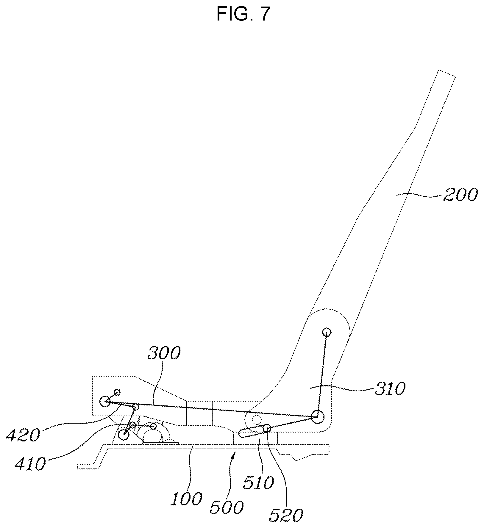 Patent US12304364 Figure 7 – Seat adjustment apparatus for mobility