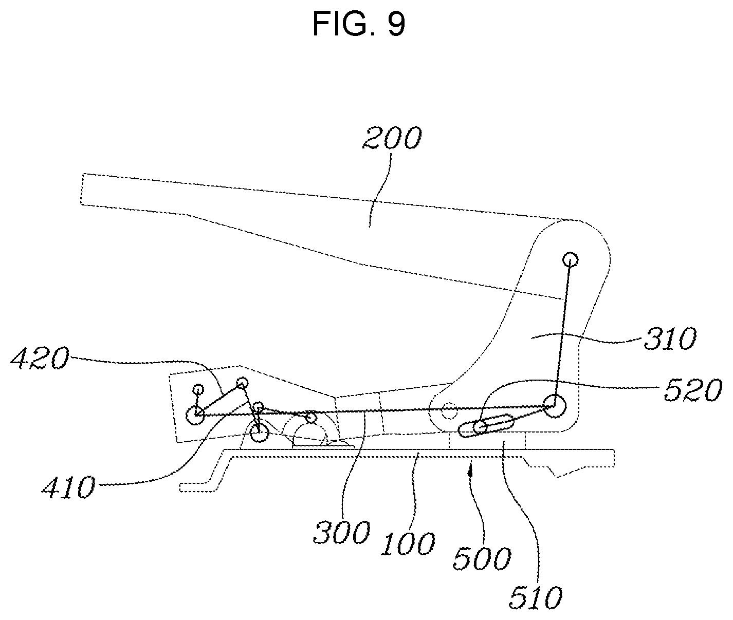 Patent US12304364 Figure 9 – Seat adjustment apparatus for mobility