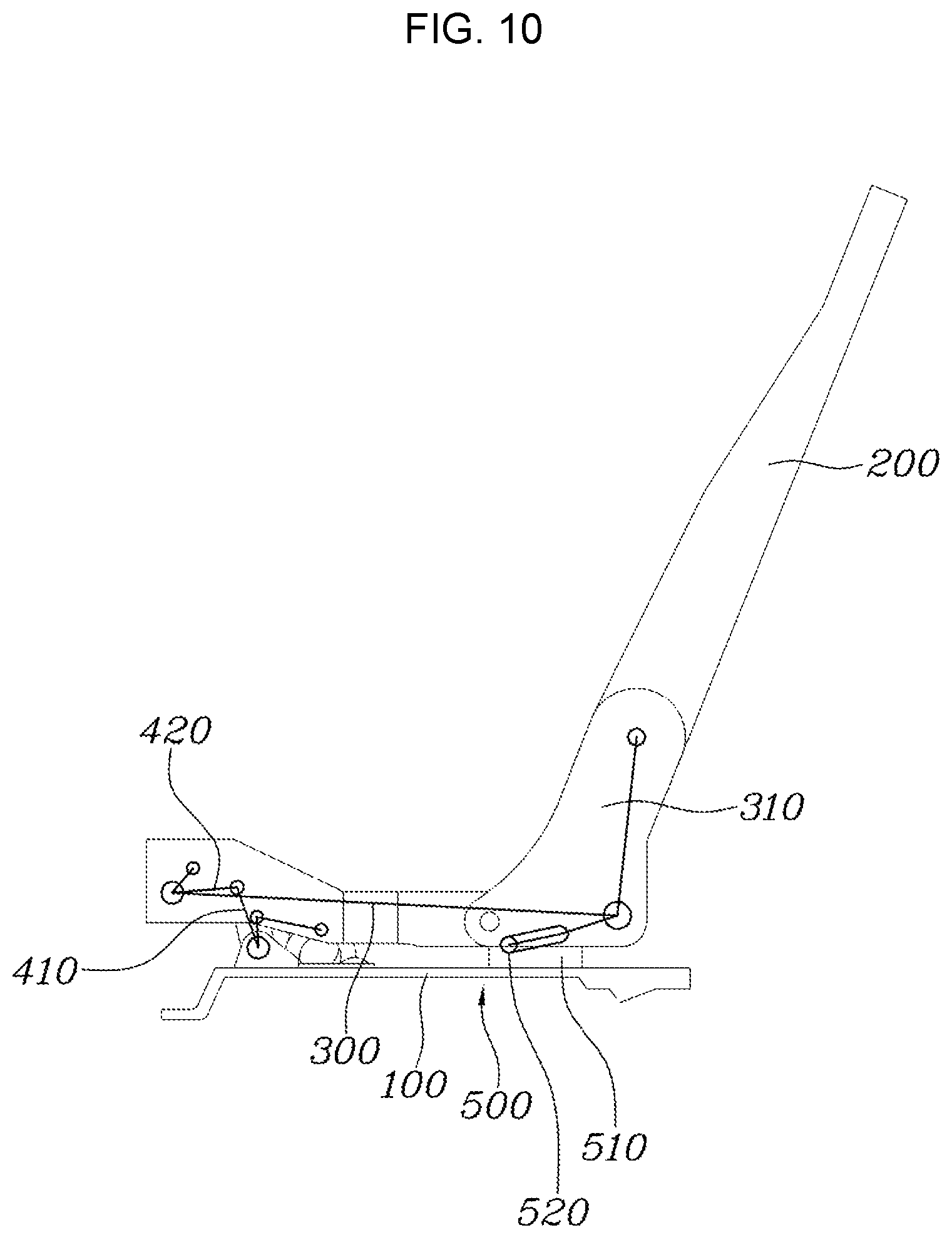 Patent US12304364 Figure 10 – Seat adjustment apparatus for mobility