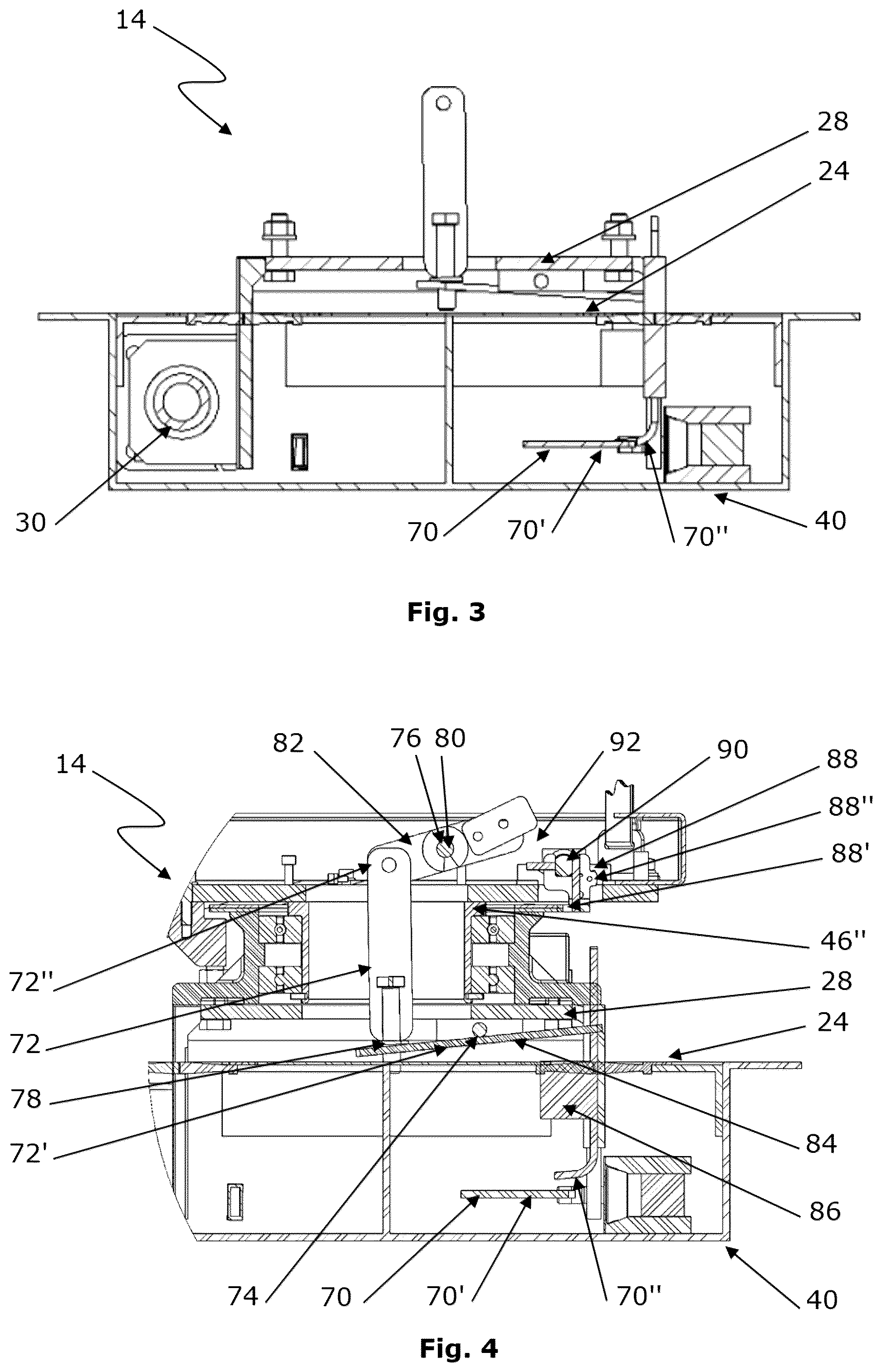 Patent US12304365 Figure 3 – Operator platform as an exchangeable assembly unit for a driver's cab