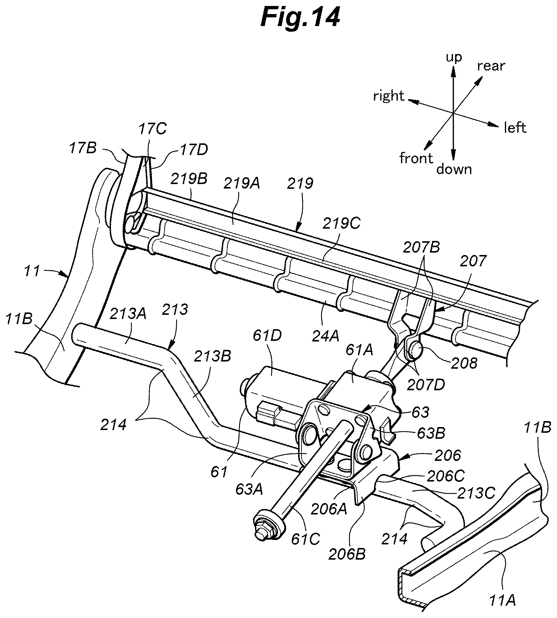 Patent US12304366 Figure 14 – Vehicle seat and vehicle seat manufacturing method