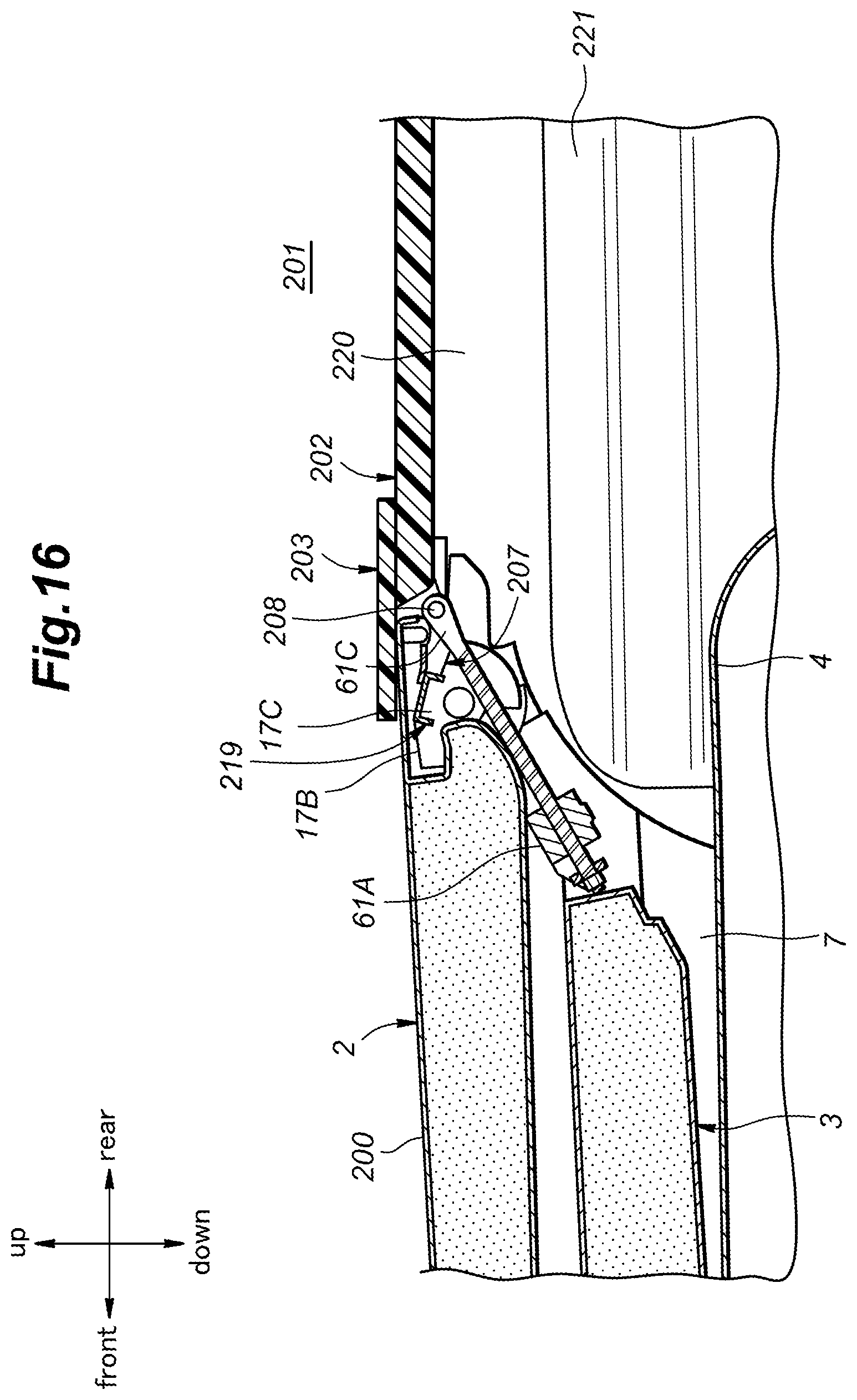 Patent US12304366 Figure 16 – Vehicle seat and vehicle seat manufacturing method