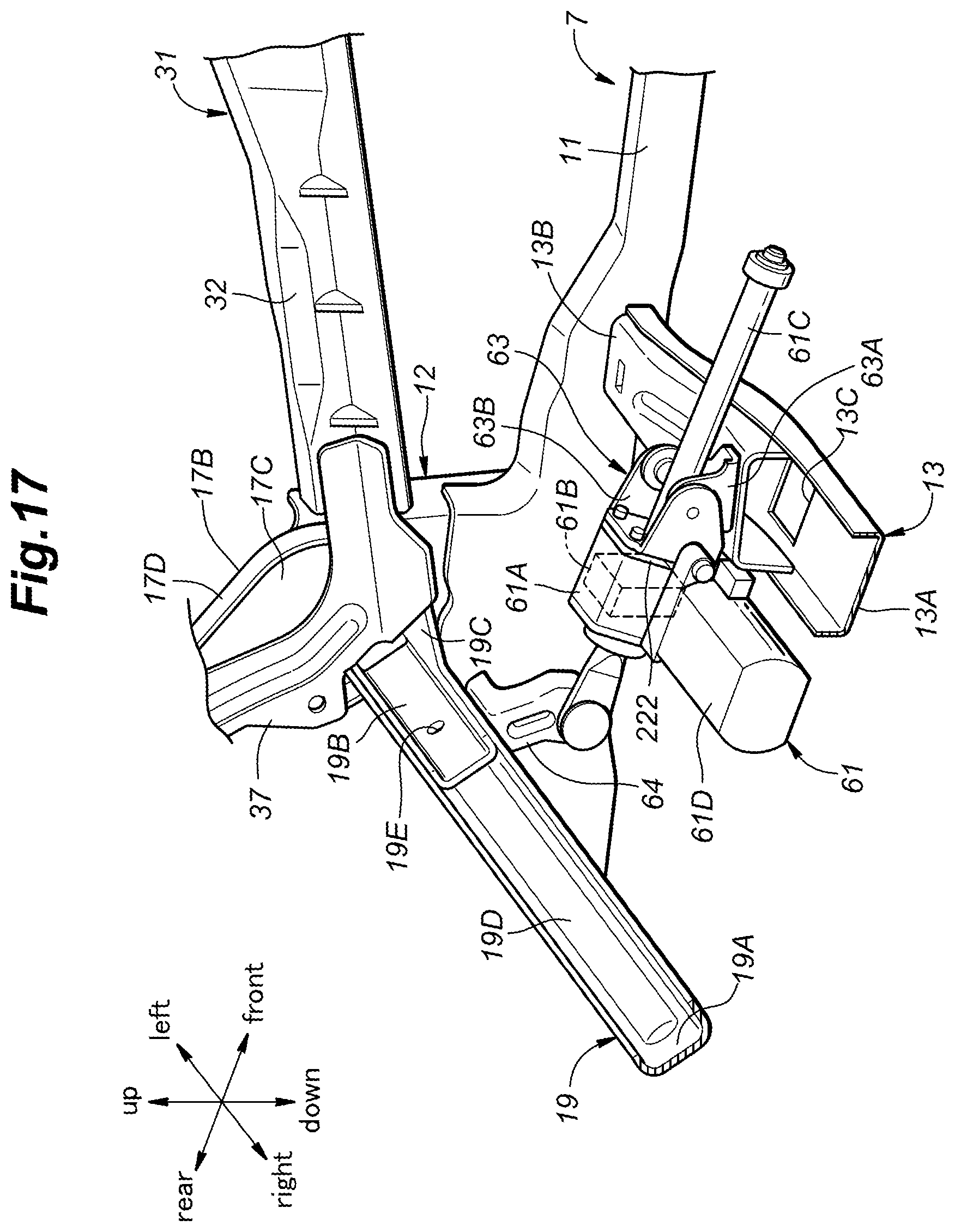 Patent US12304366 Figure 17 – Vehicle seat and vehicle seat manufacturing method
