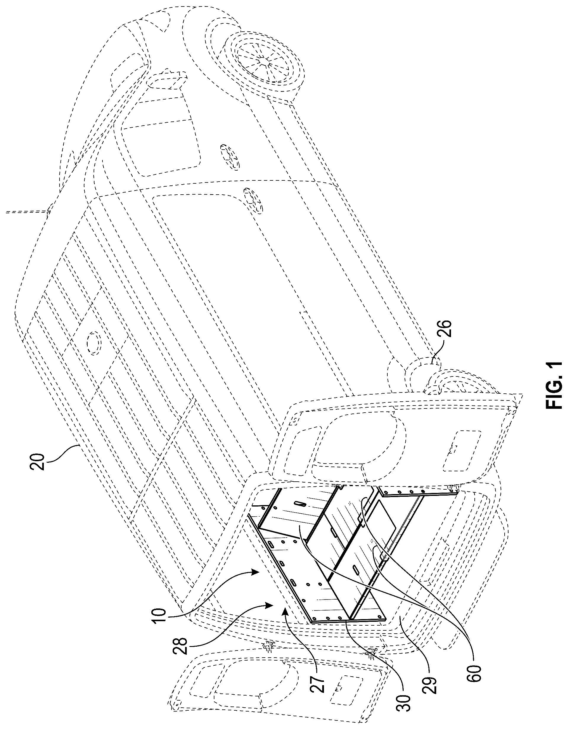 Patent US12304367 Figure 1 – Modular van system
