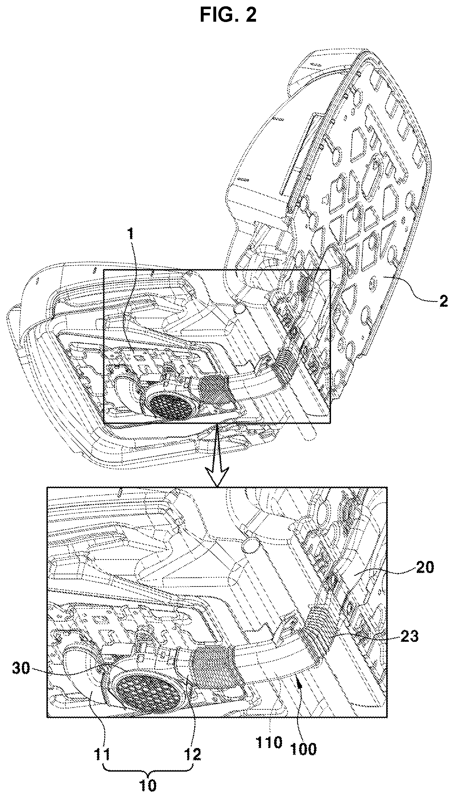 Patent US12304371 Figure 2 – Duct for ventilation seat of vehicle