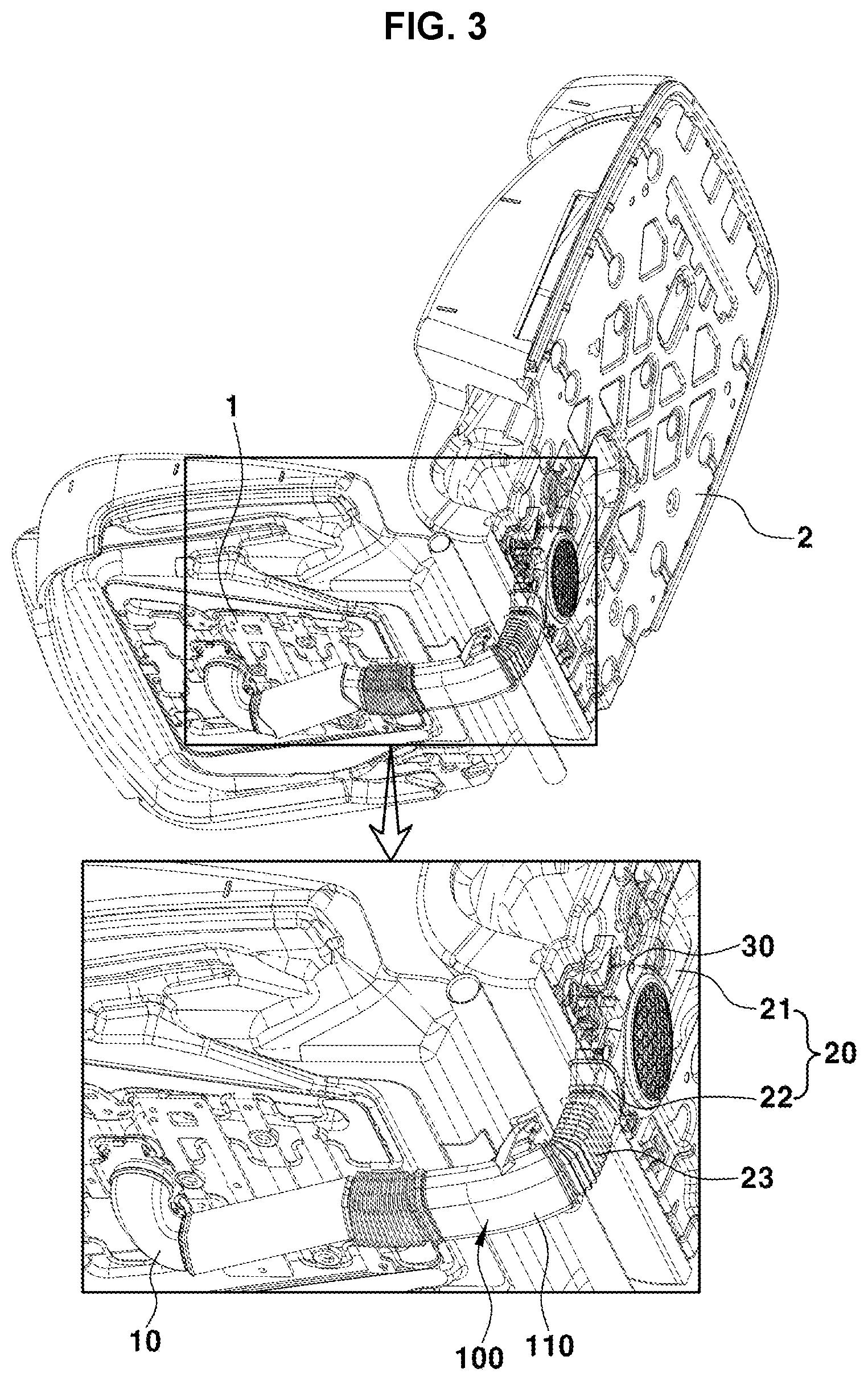 Patent US12304371 Figure 3 – Duct for ventilation seat of vehicle