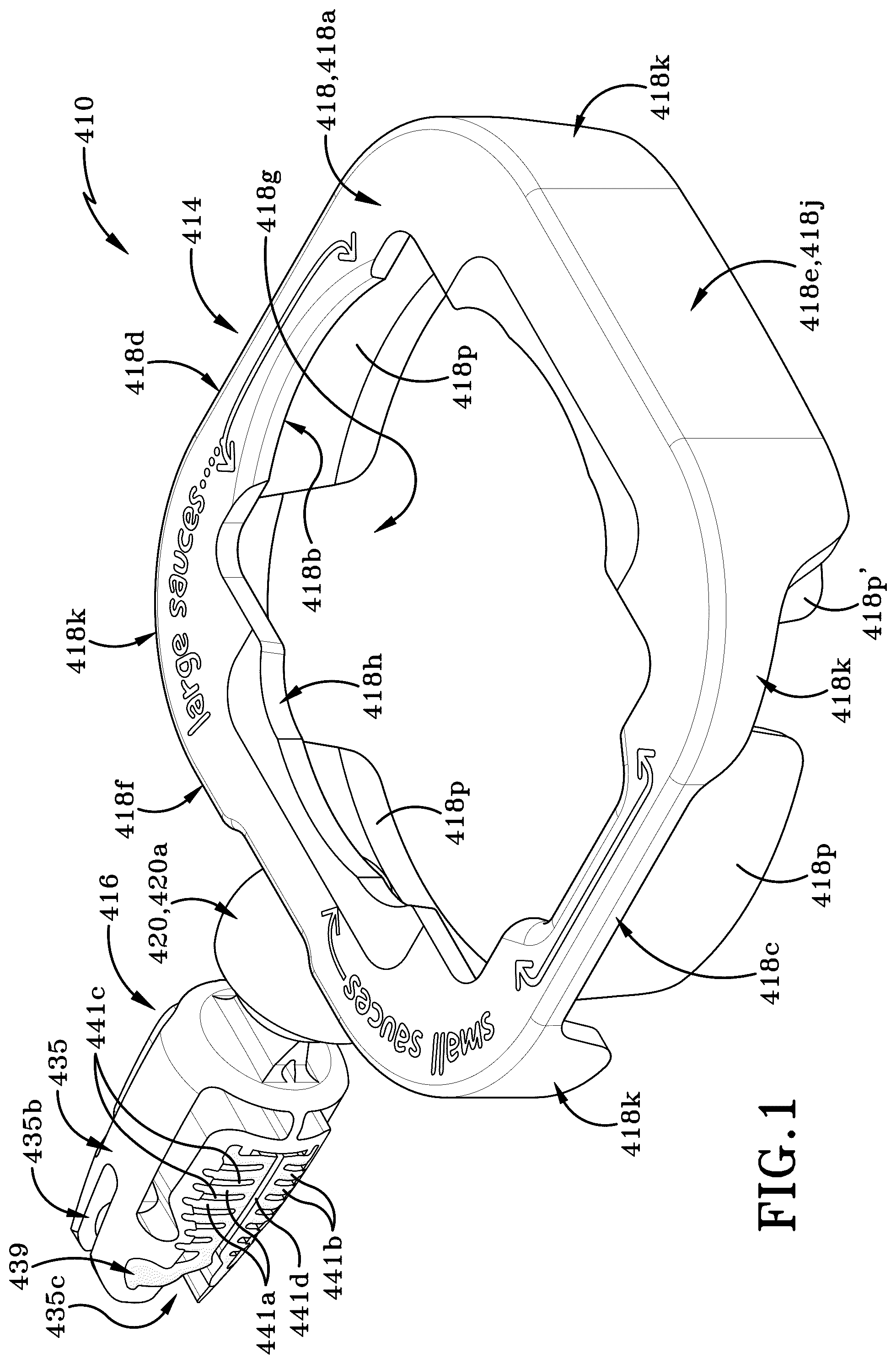 Patent US12304376 — Rotatable condiment holder — Figure 1