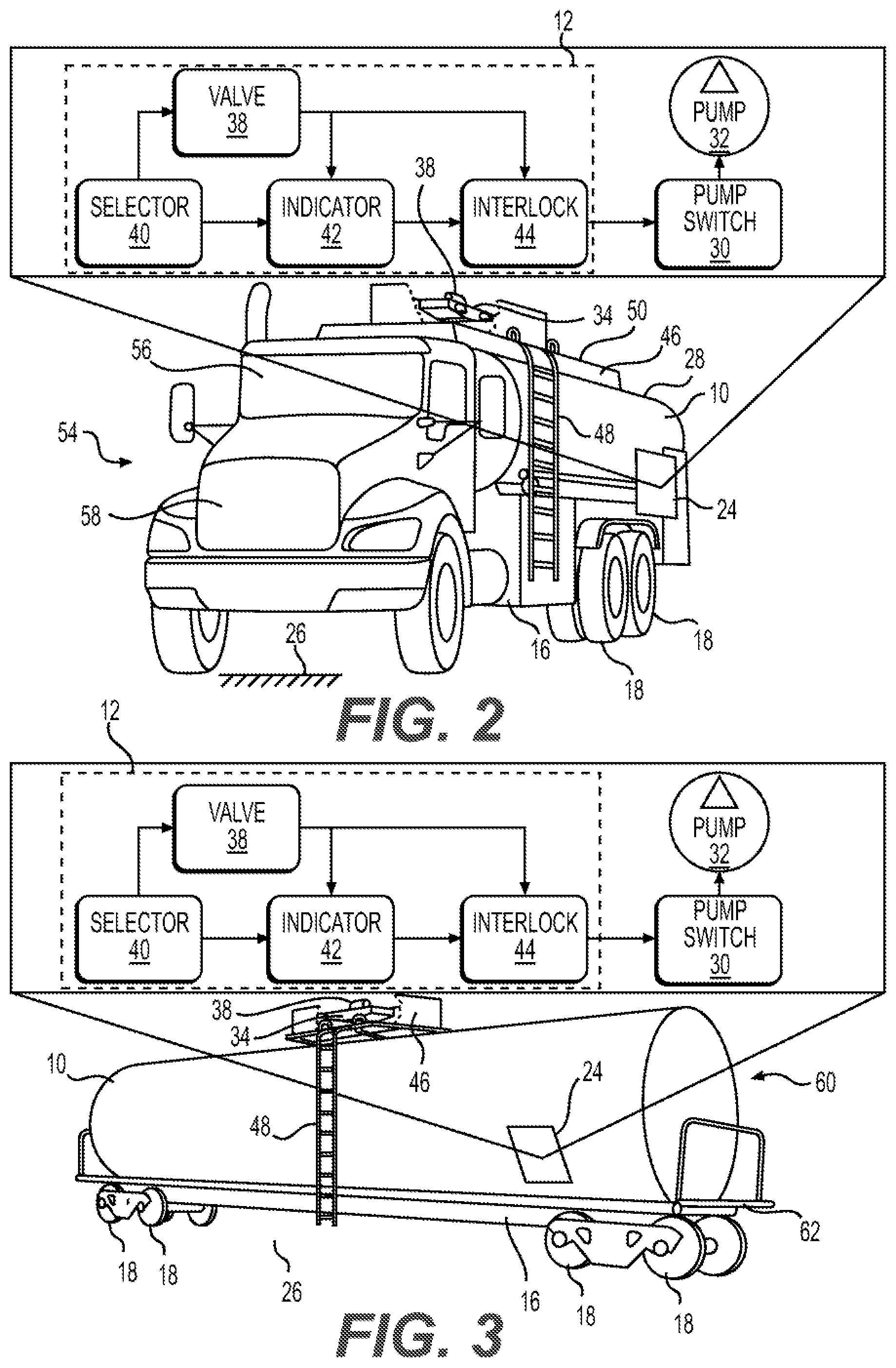 Patent US12304377 Figure 2 – Systems and methods for venting tanks to enhance transporting asphalt