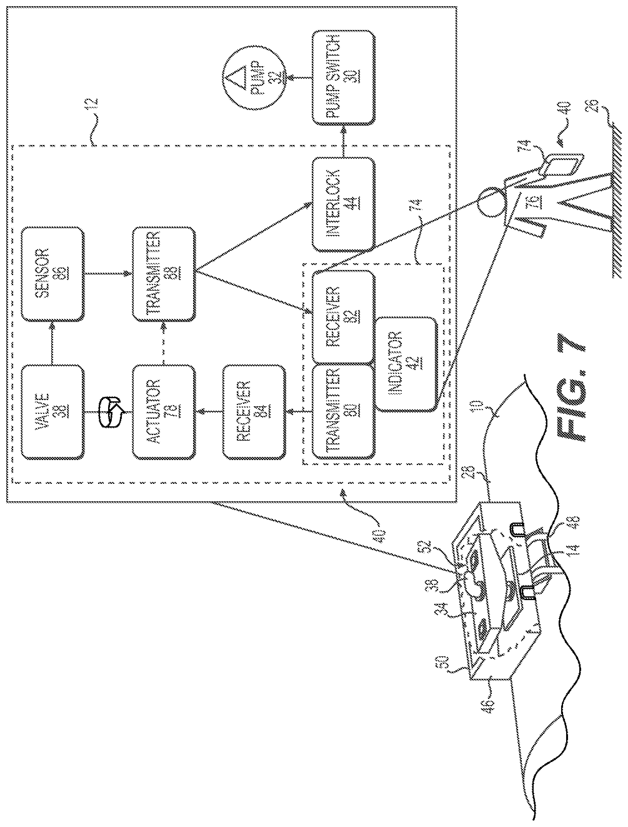 Patent US12304377 Figure 6 – Systems and methods for venting tanks to enhance transporting asphalt