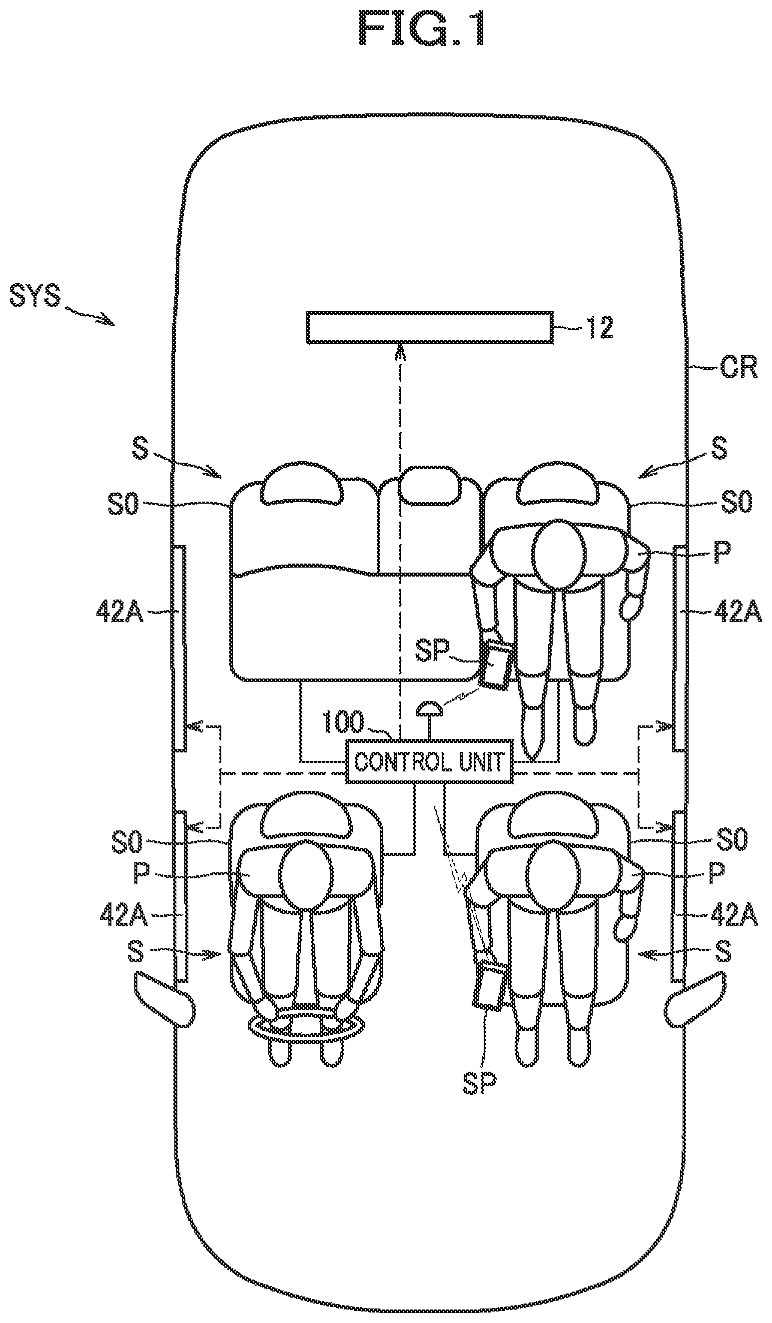 Patent US12304385 Figure 1 – Seat