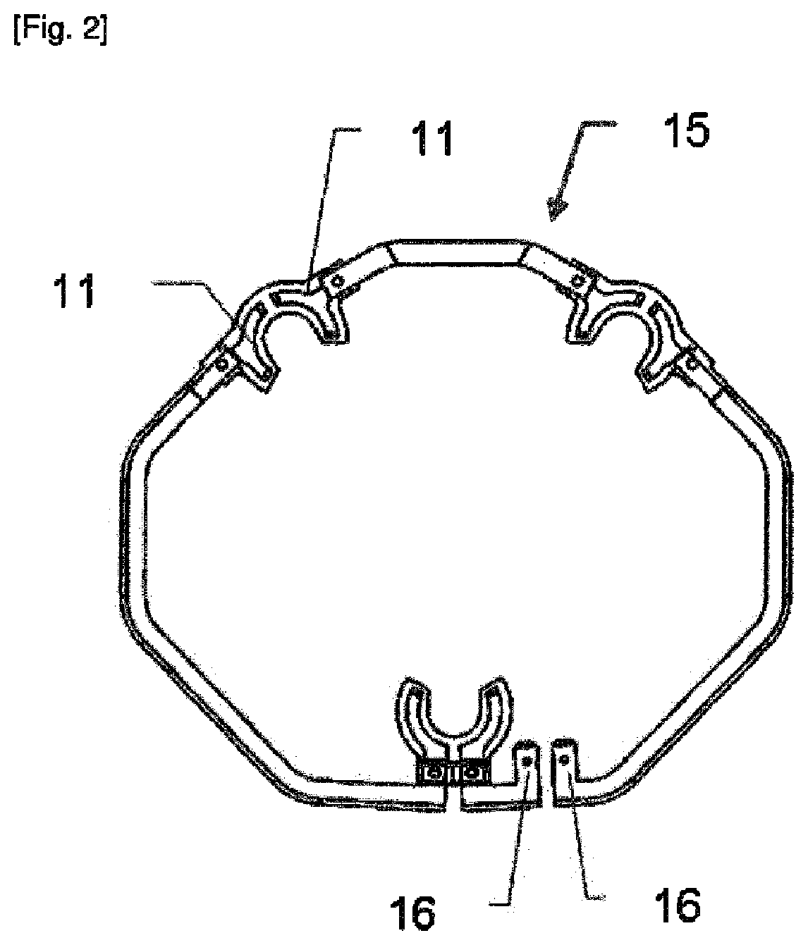 Patent US12304387 Figure 2 – Vehicle steering wheel mounted acoustic warning device having normally closed contacts