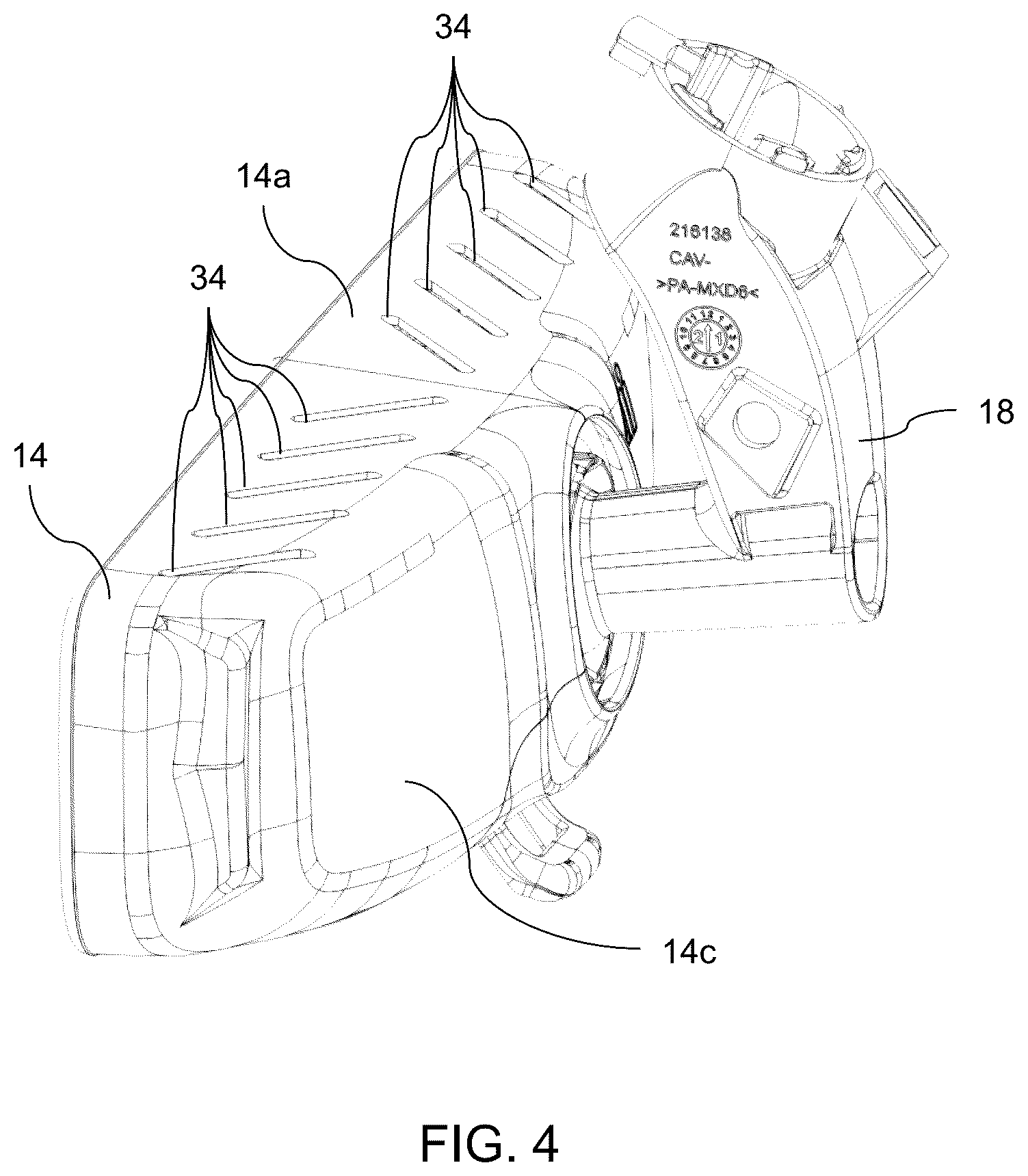 Patent US12304391 Figure 4 – Vehicular driver monitoring system with driver monitoring camera and near IR light emitter at interior rearview mirror assembly