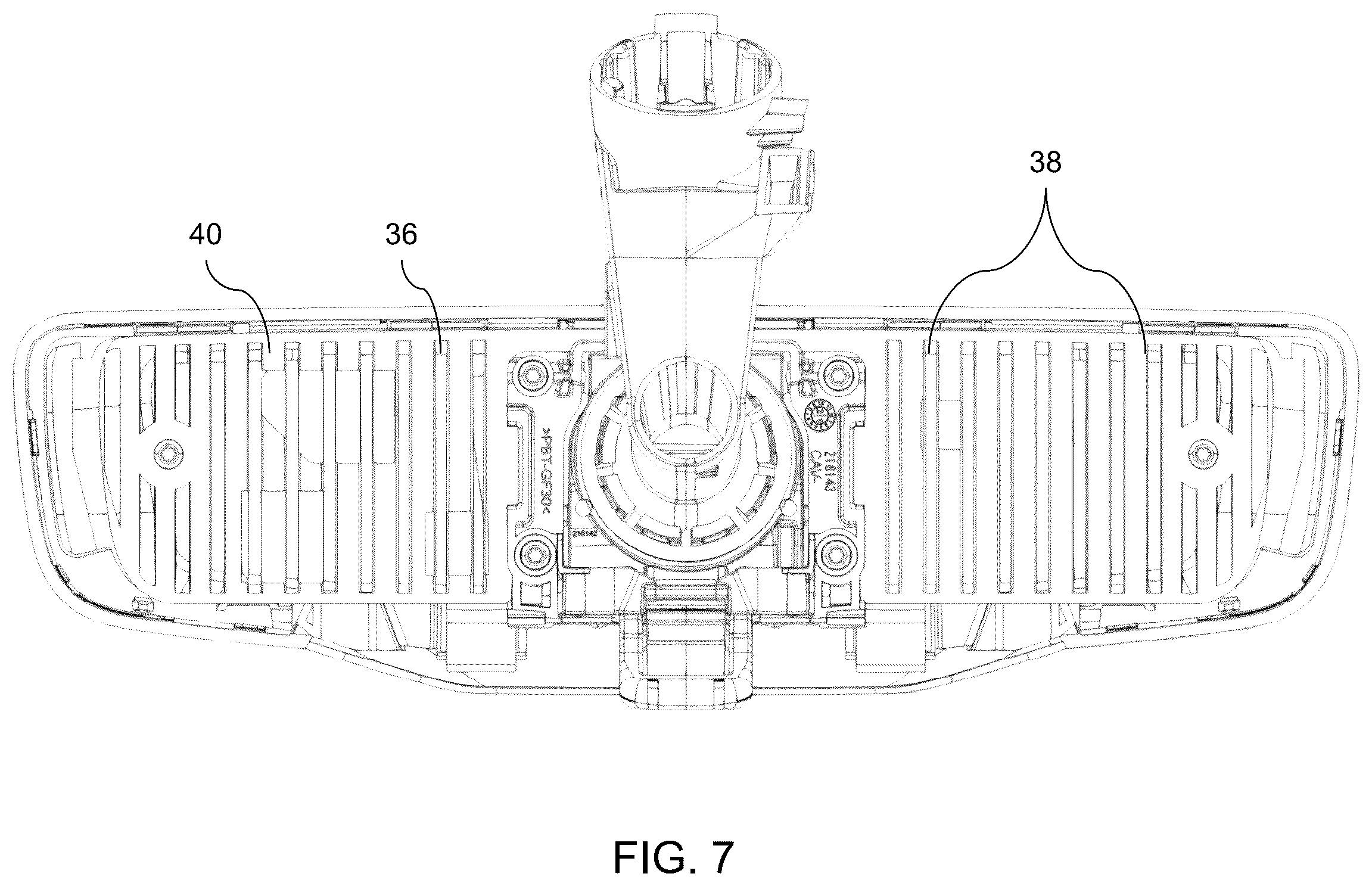 Patent US12304391 Figure 7 – Vehicular driver monitoring system with driver monitoring camera and near IR light emitter at interior rearview mirror assembly