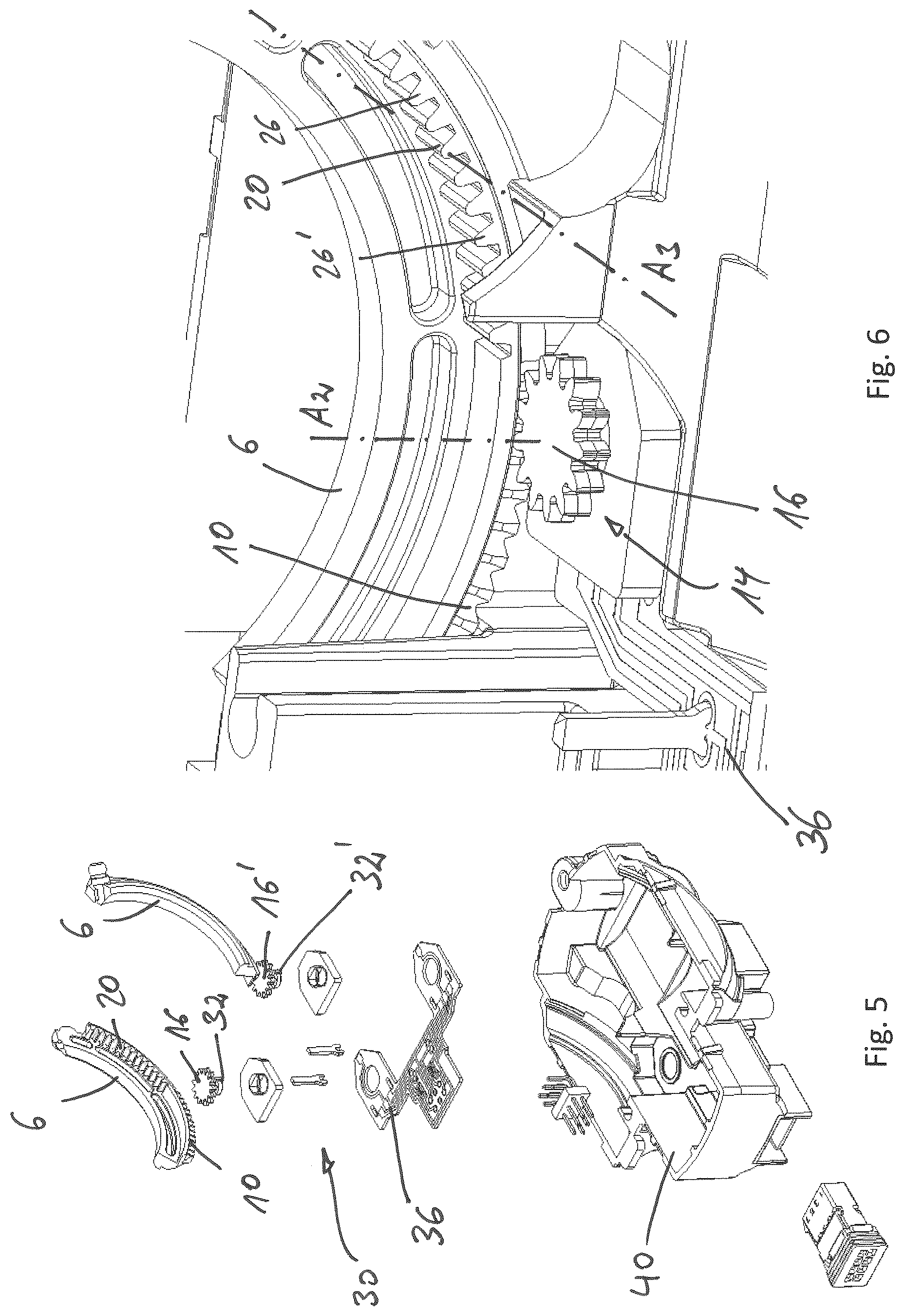 Patent US12304393 Figure 3 – View adjusting mechanism and adjusting means for such a view adjusting mechanism