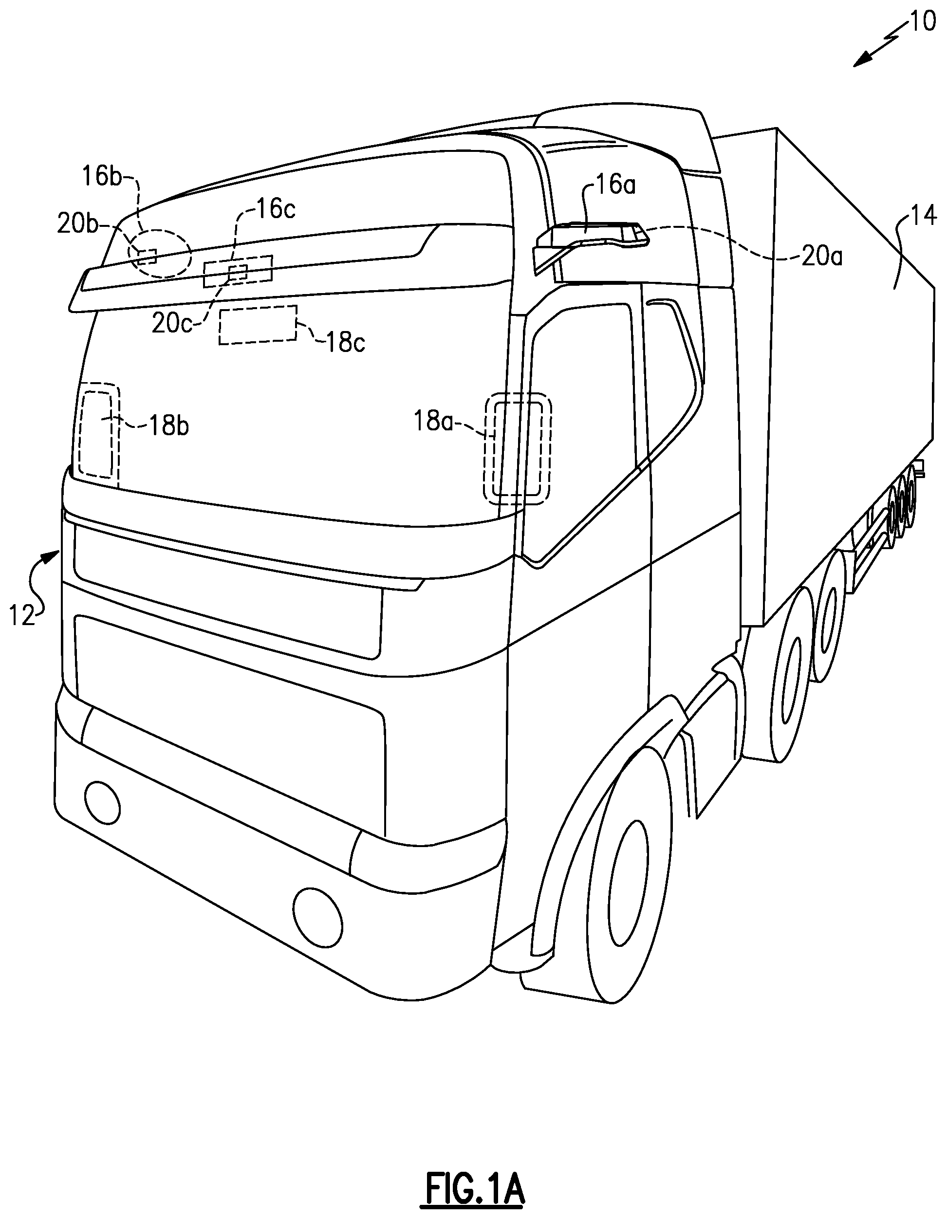 Patent US12304395 — Camera monitoring system display including parallax manipulation — Figure 1