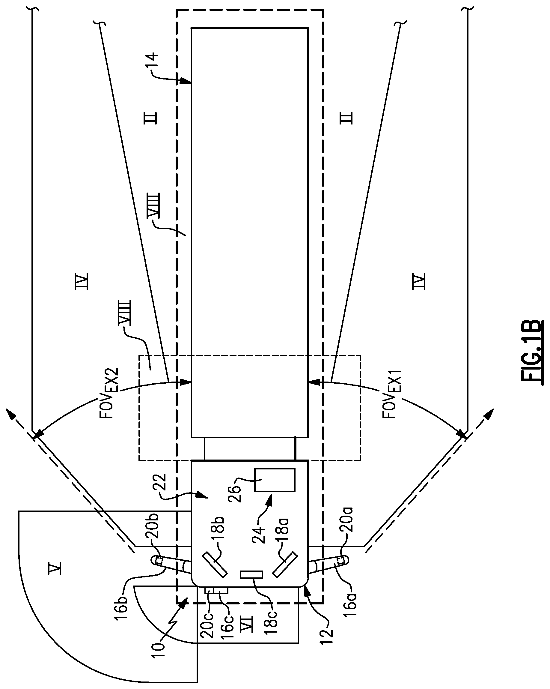 Patent US12304395 Figure 2 – Camera monitoring system display including parallax manipulation