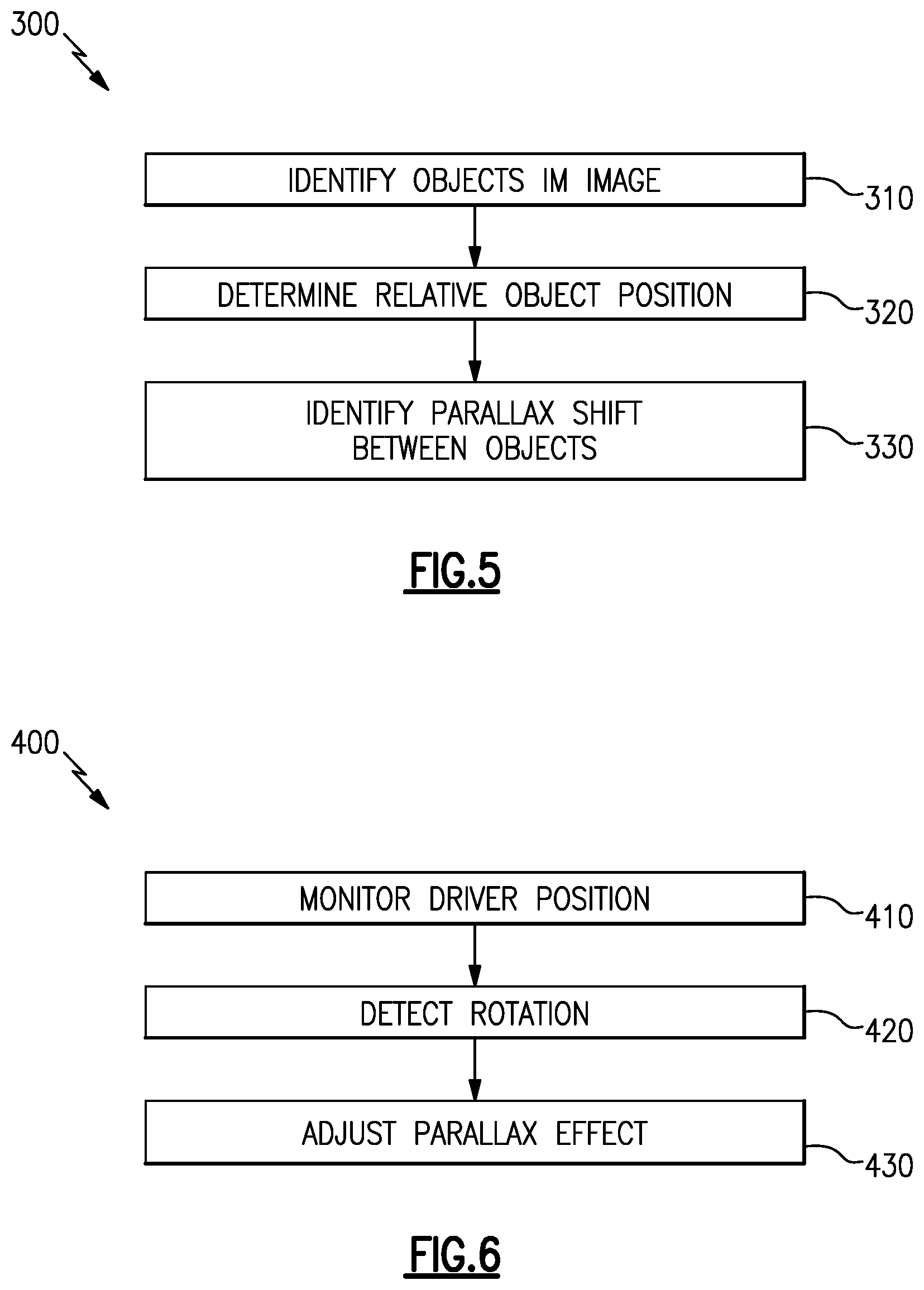 Patent US12304395 Figure 5 – Camera monitoring system display including parallax manipulation