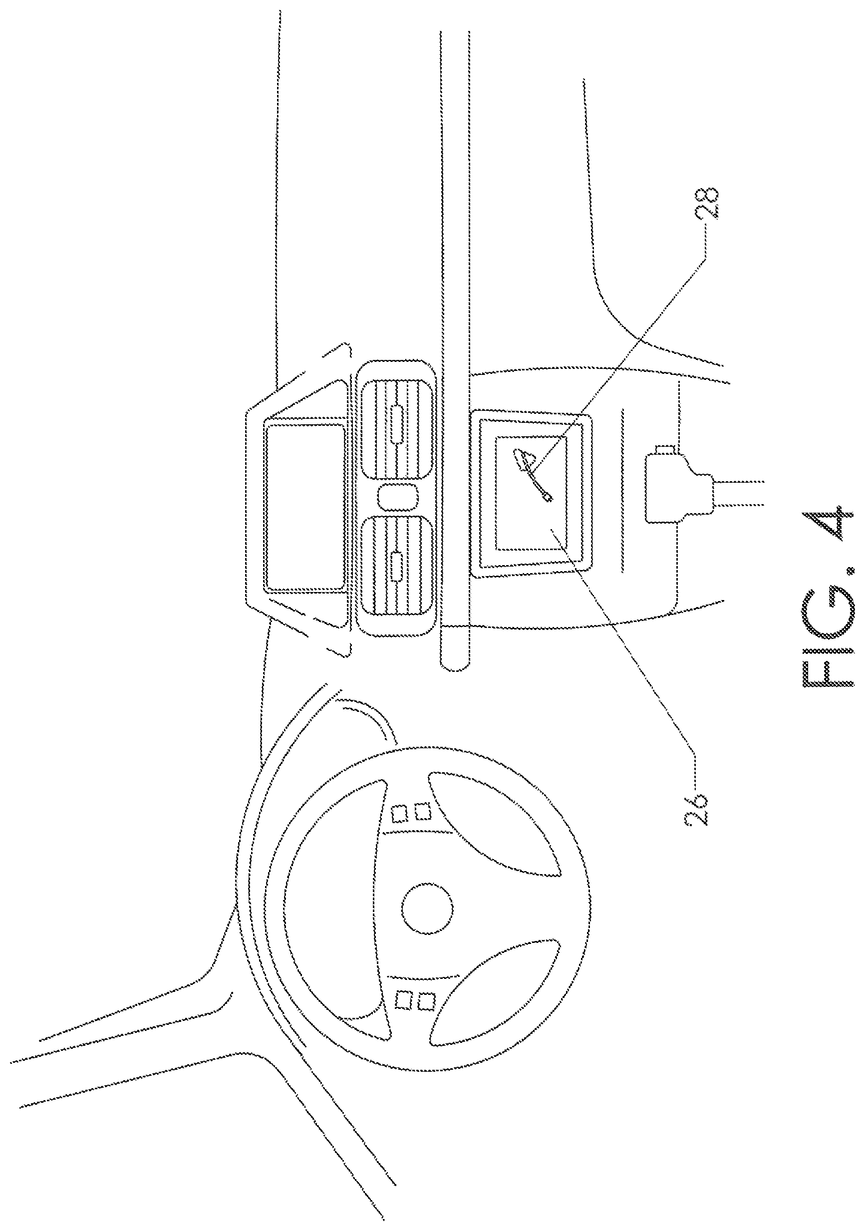 Patent US12304397 Figure 4 – Touchscreen-based vehicle control interface