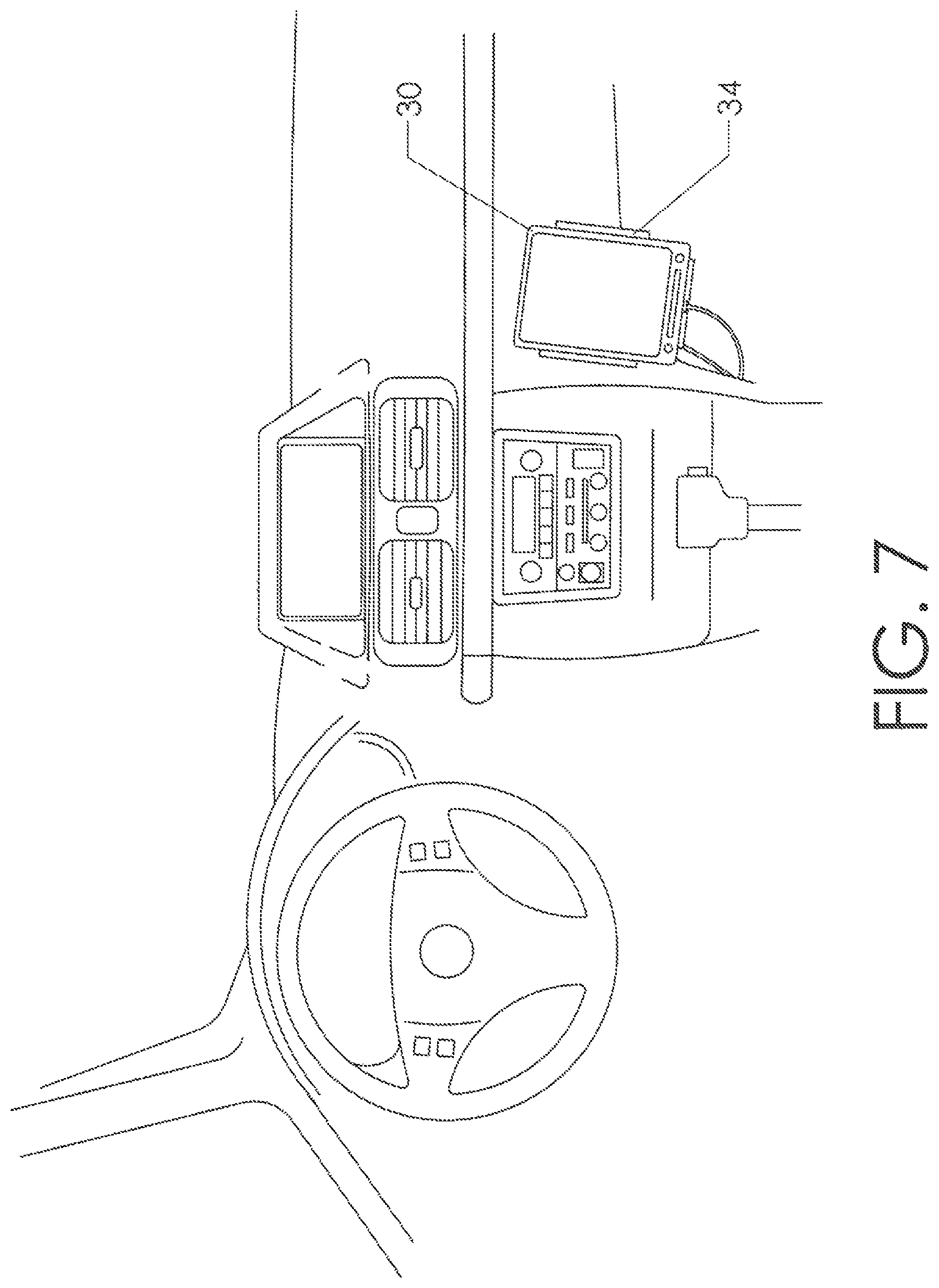 Patent US12304397 Figure 7 – Touchscreen-based vehicle control interface