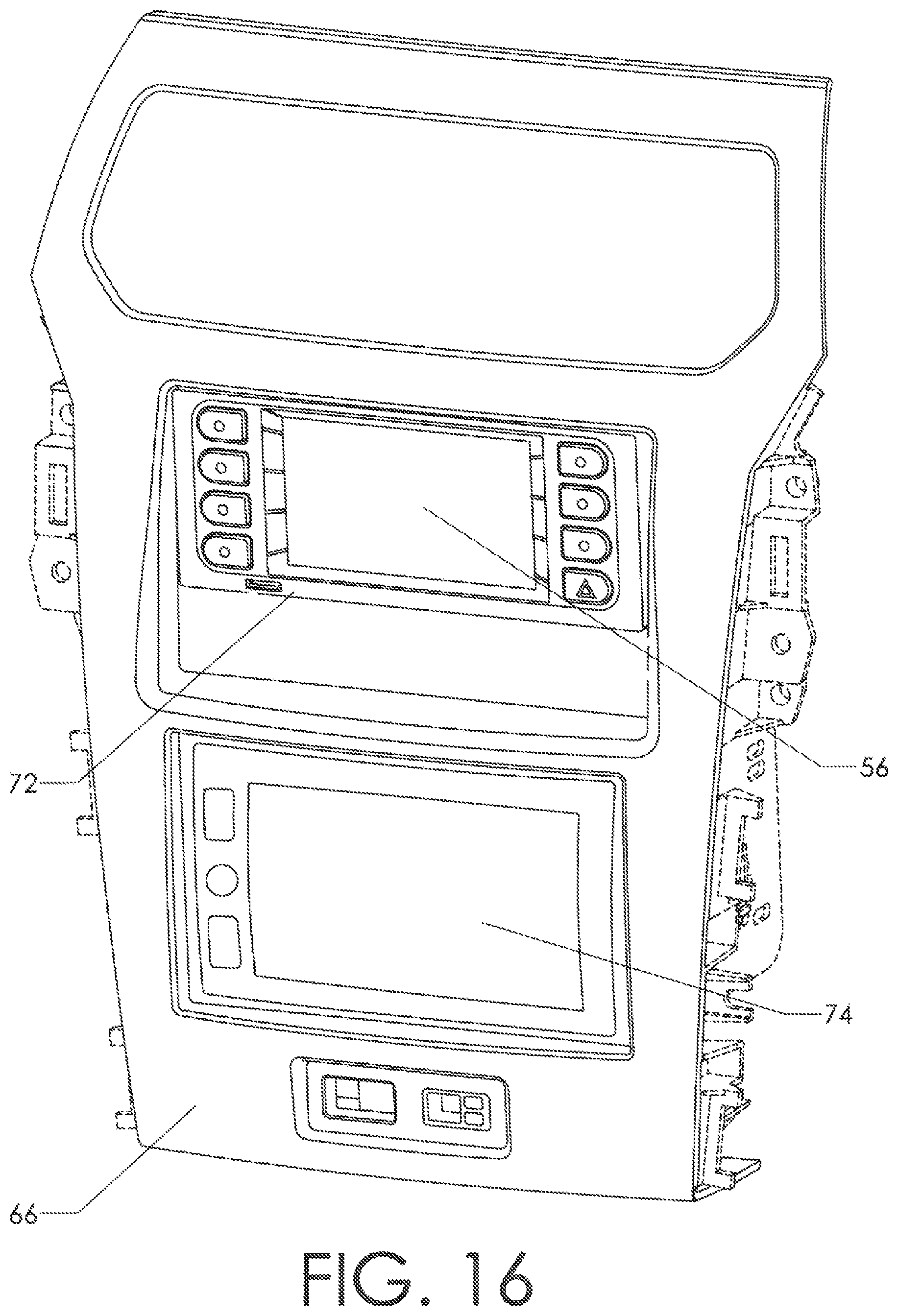Patent US12304397 Figure 16 – Touchscreen-based vehicle control interface