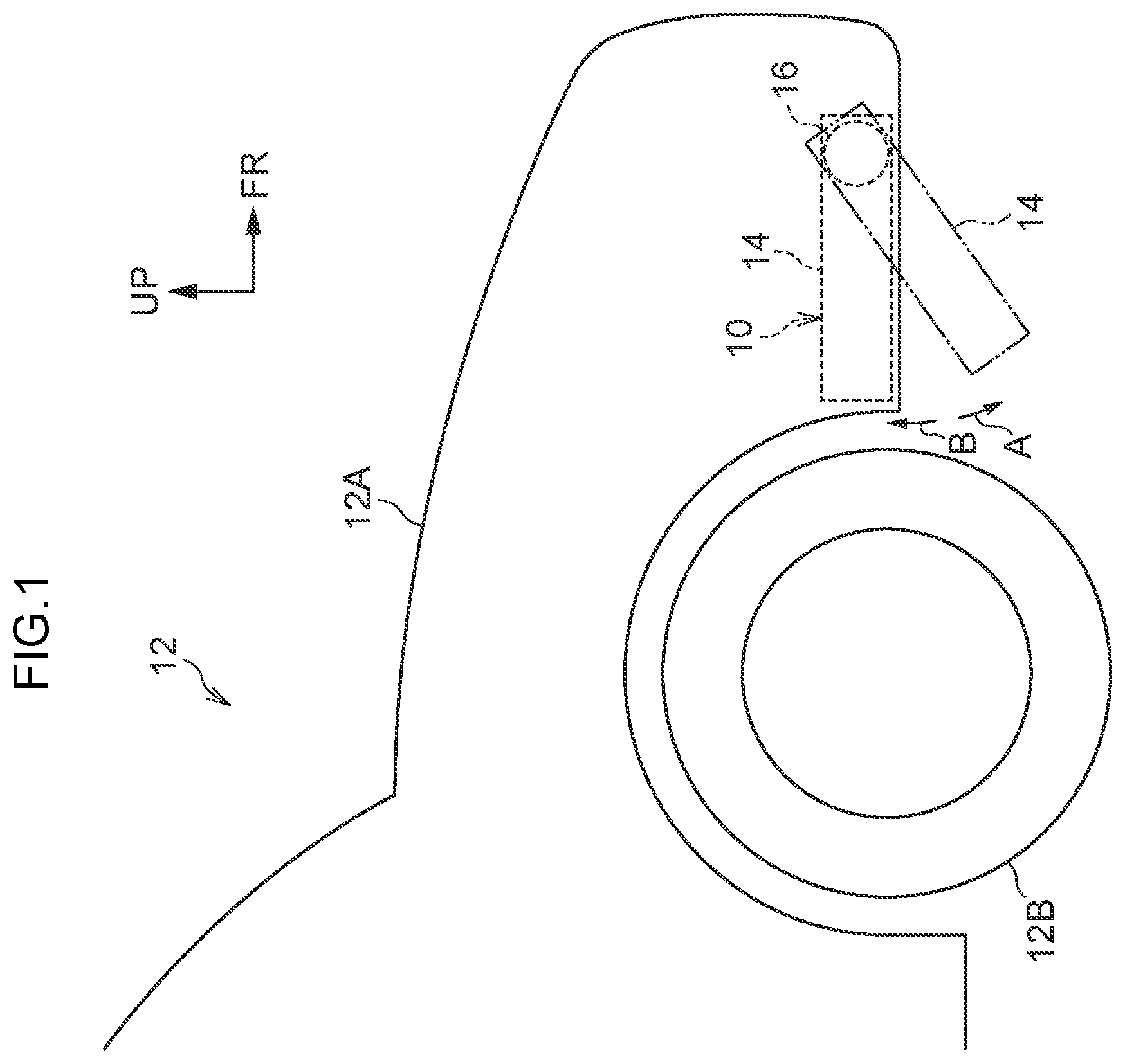 Patent US12304399 — Deflector device — Figure 1