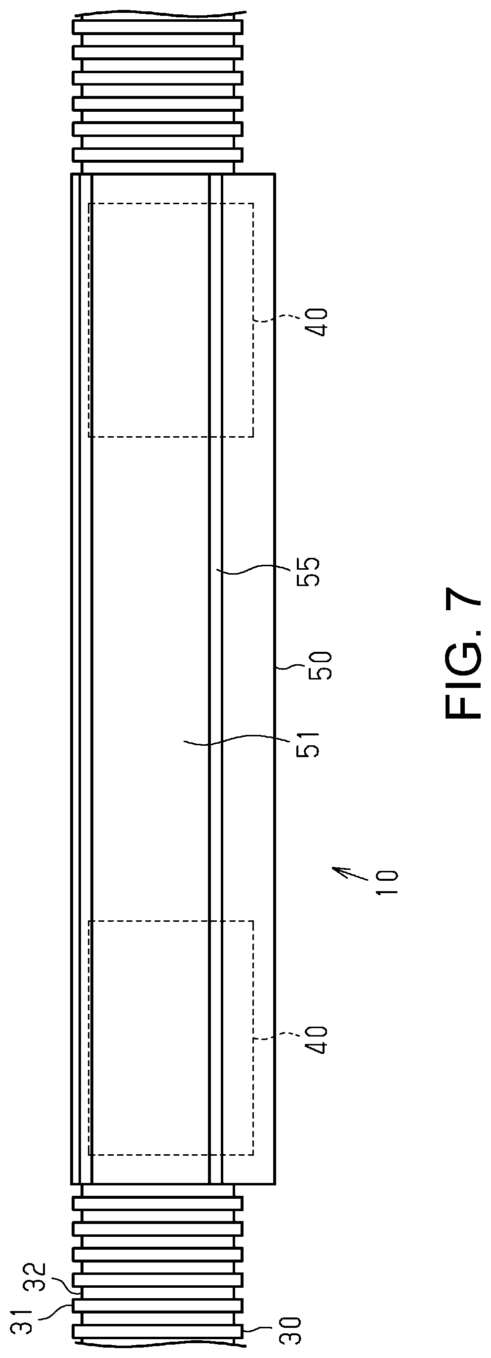 Patent US12304400 Figure 6 – Wire harness with first and second path restrictors and formed air layer