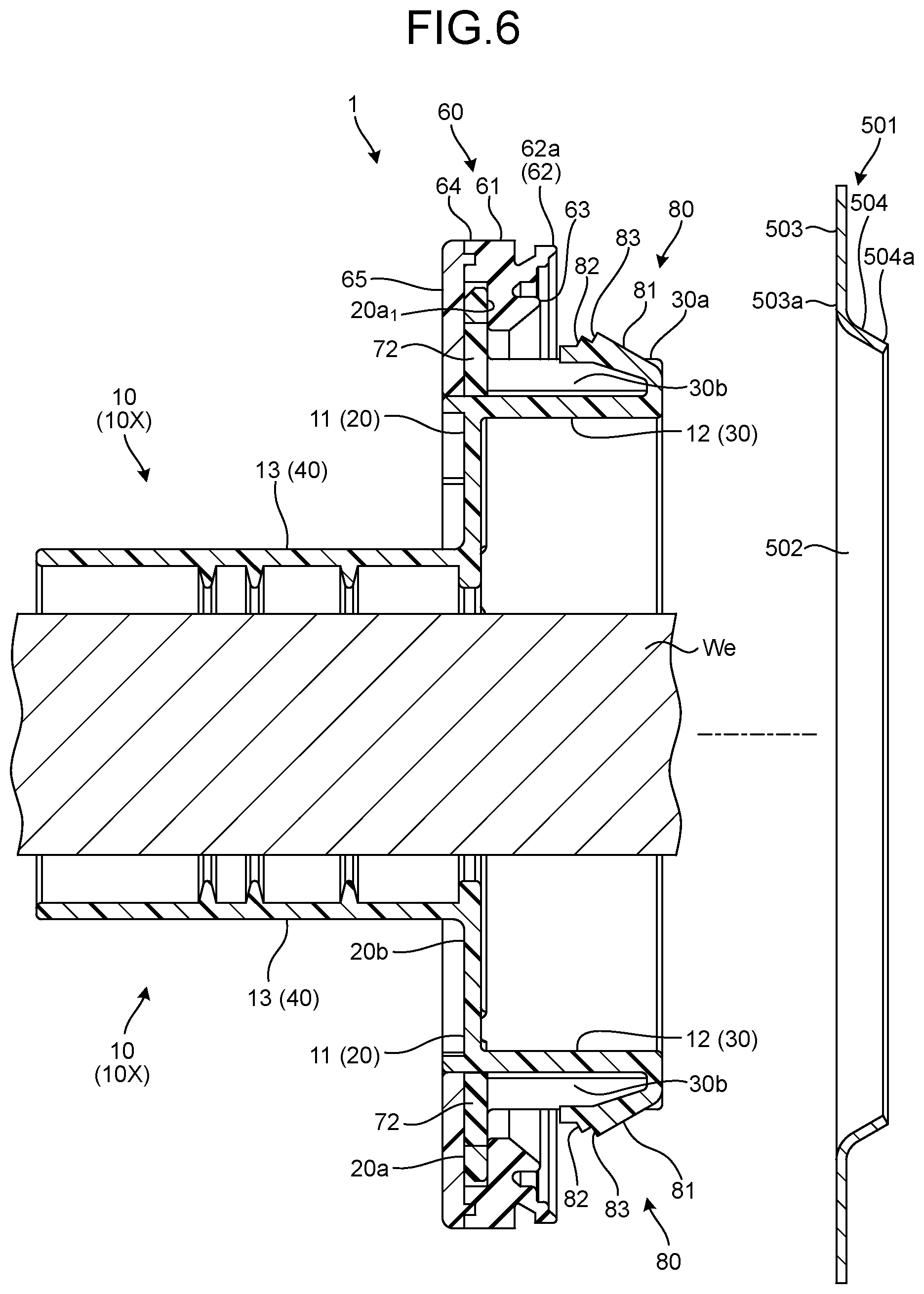 Patent US12304401 Figure 6 – Grommet