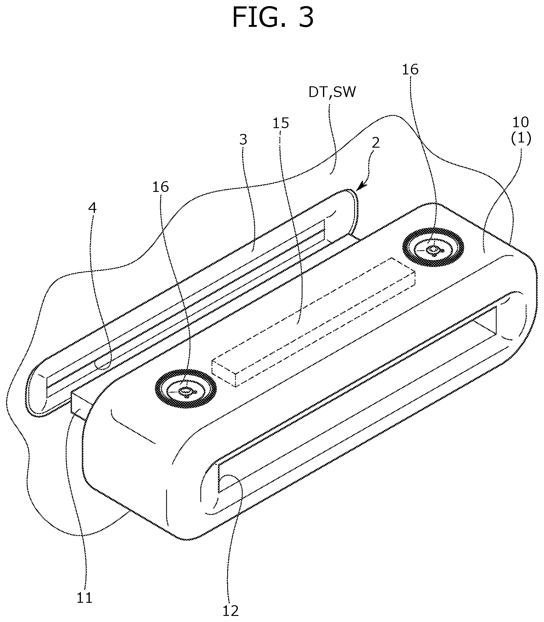 Patent US12304404 Figure 3 – Attachment structure for functional component and interior member