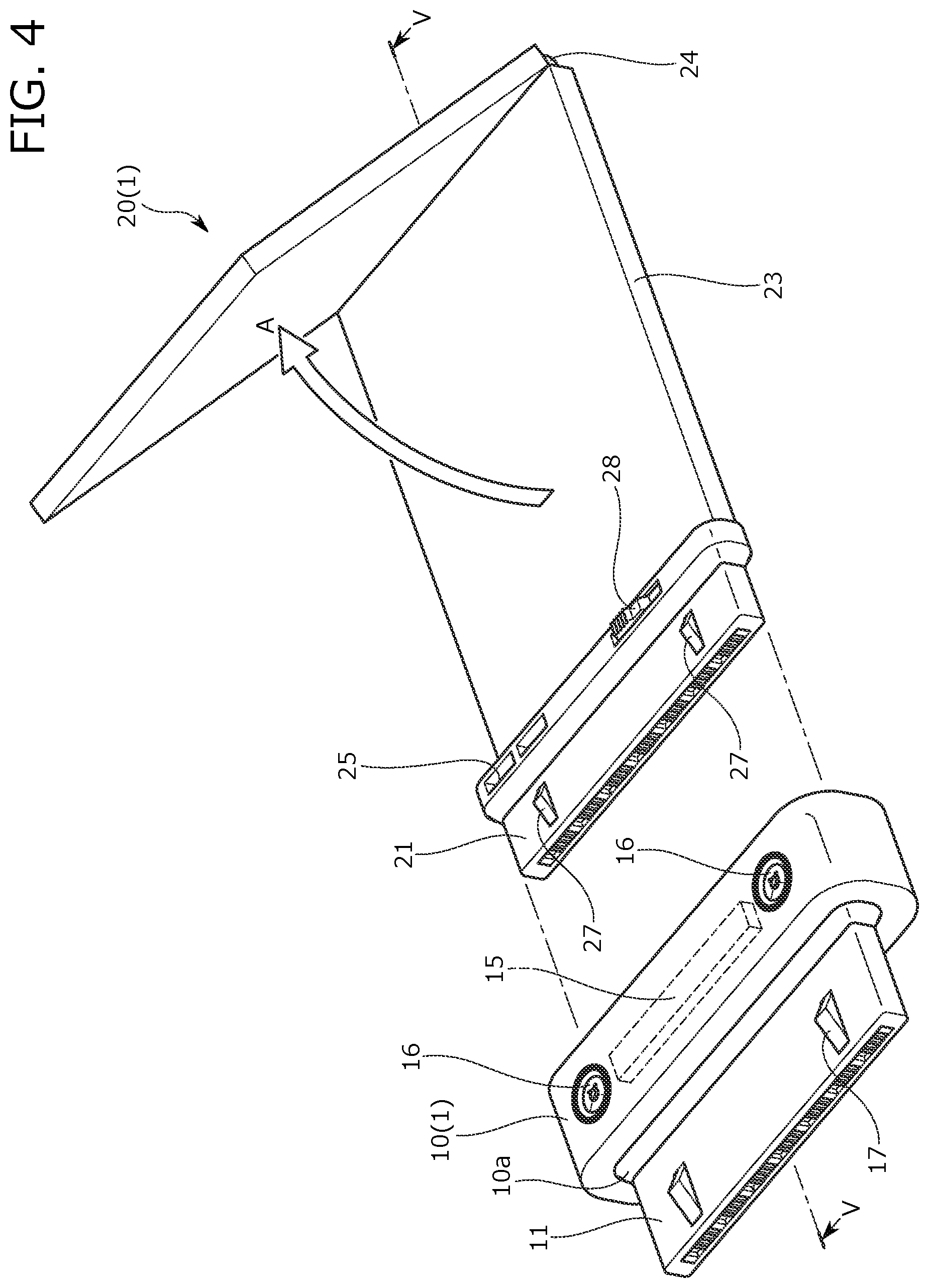 Patent US12304404 Figure 4 – Attachment structure for functional component and interior member