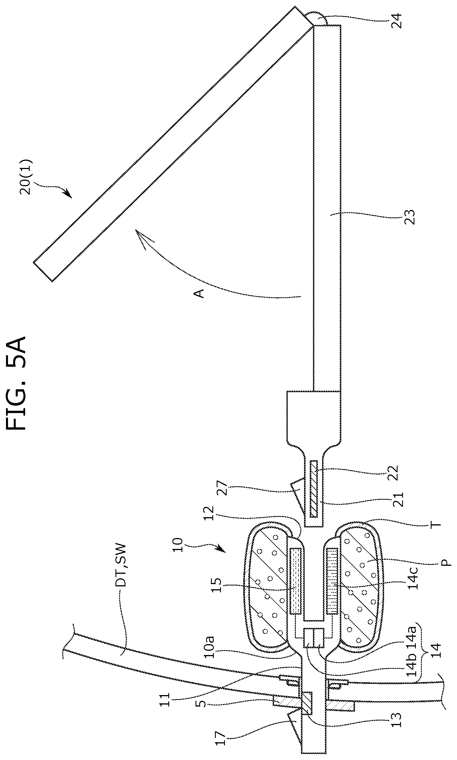 Patent US12304404 Figure 5 – Attachment structure for functional component and interior member