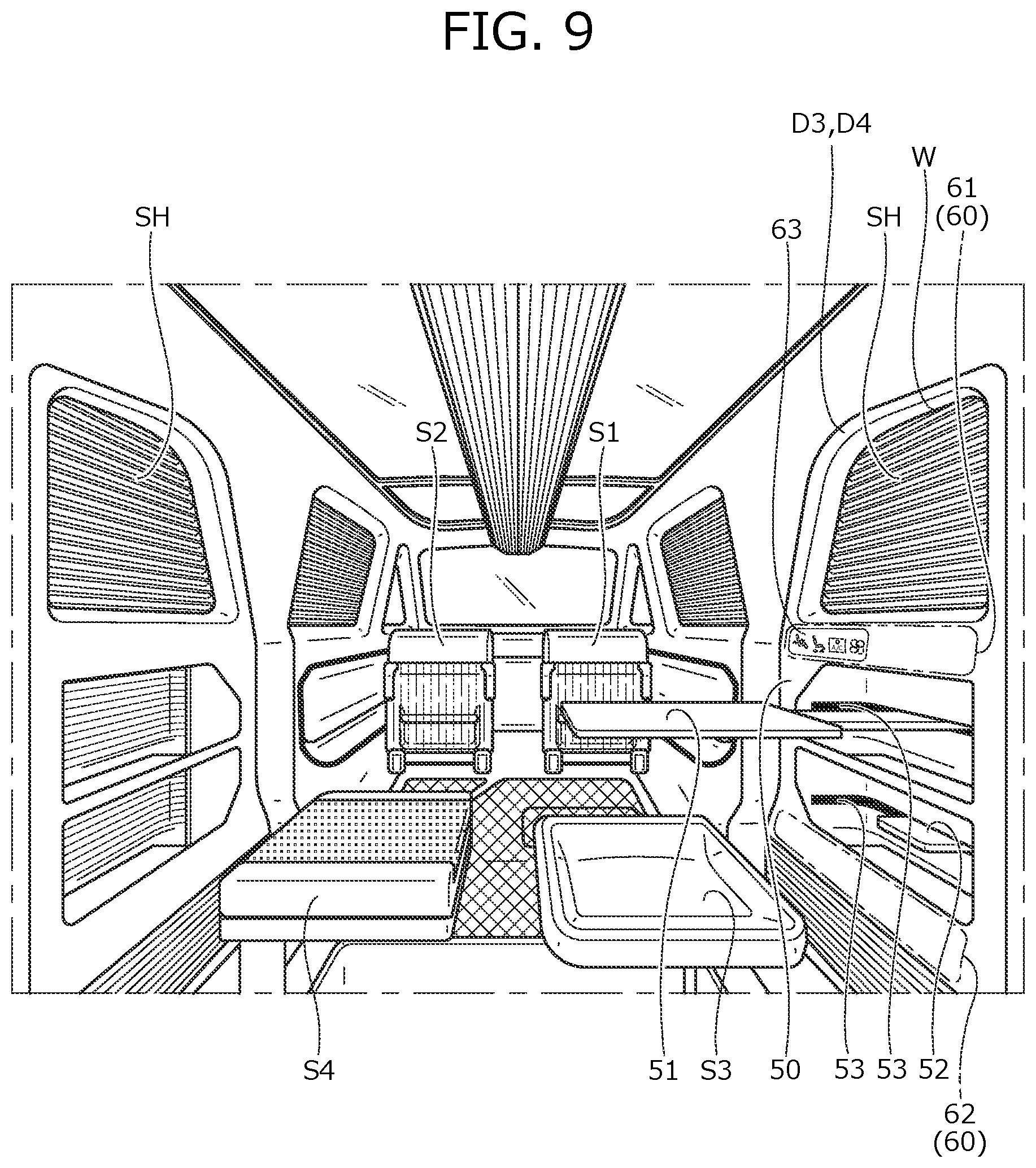 Patent US12304404 Figure 10 – Attachment structure for functional component and interior member