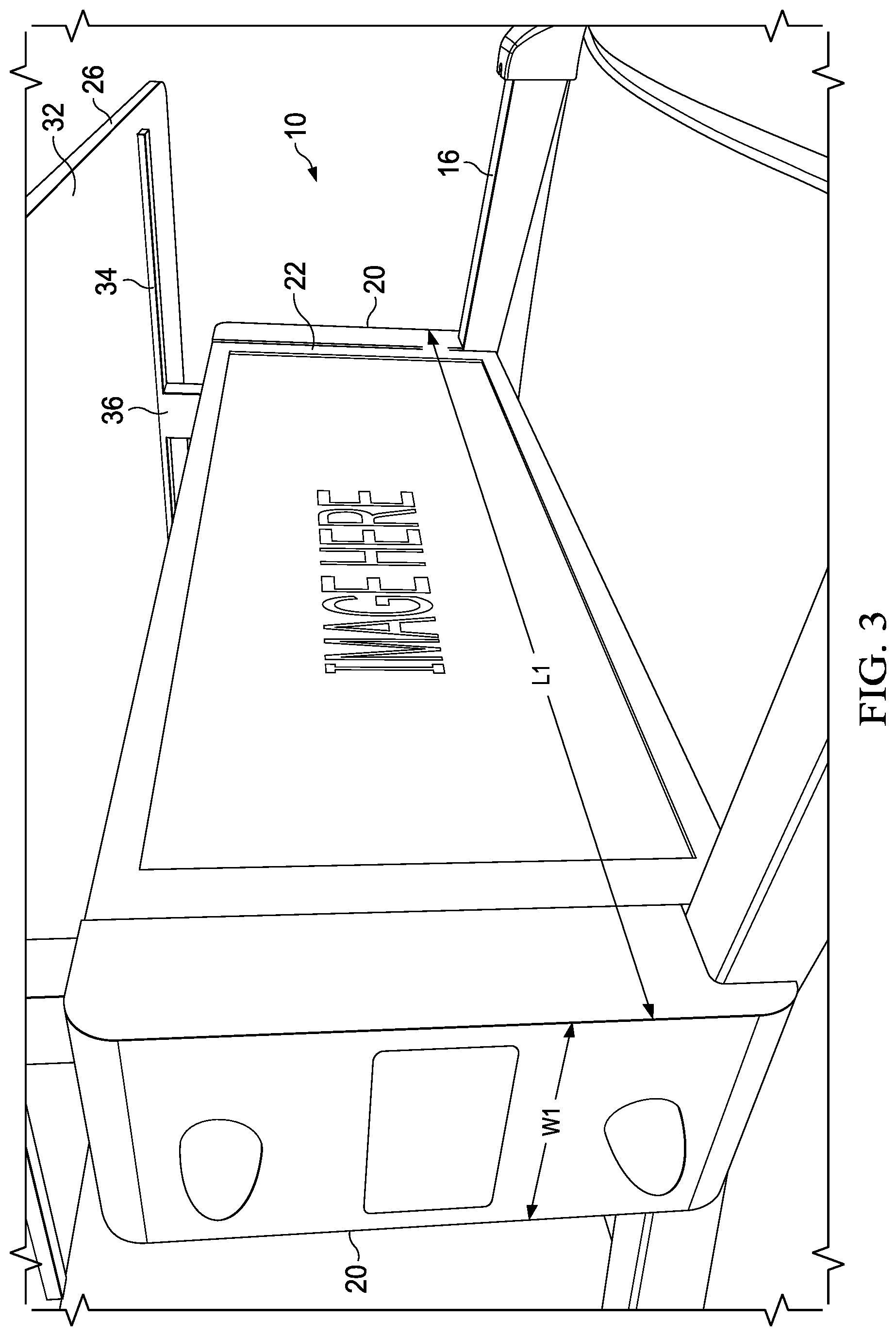 Patent US12304406 Figure 3 – Solar powered vehicle topper unit