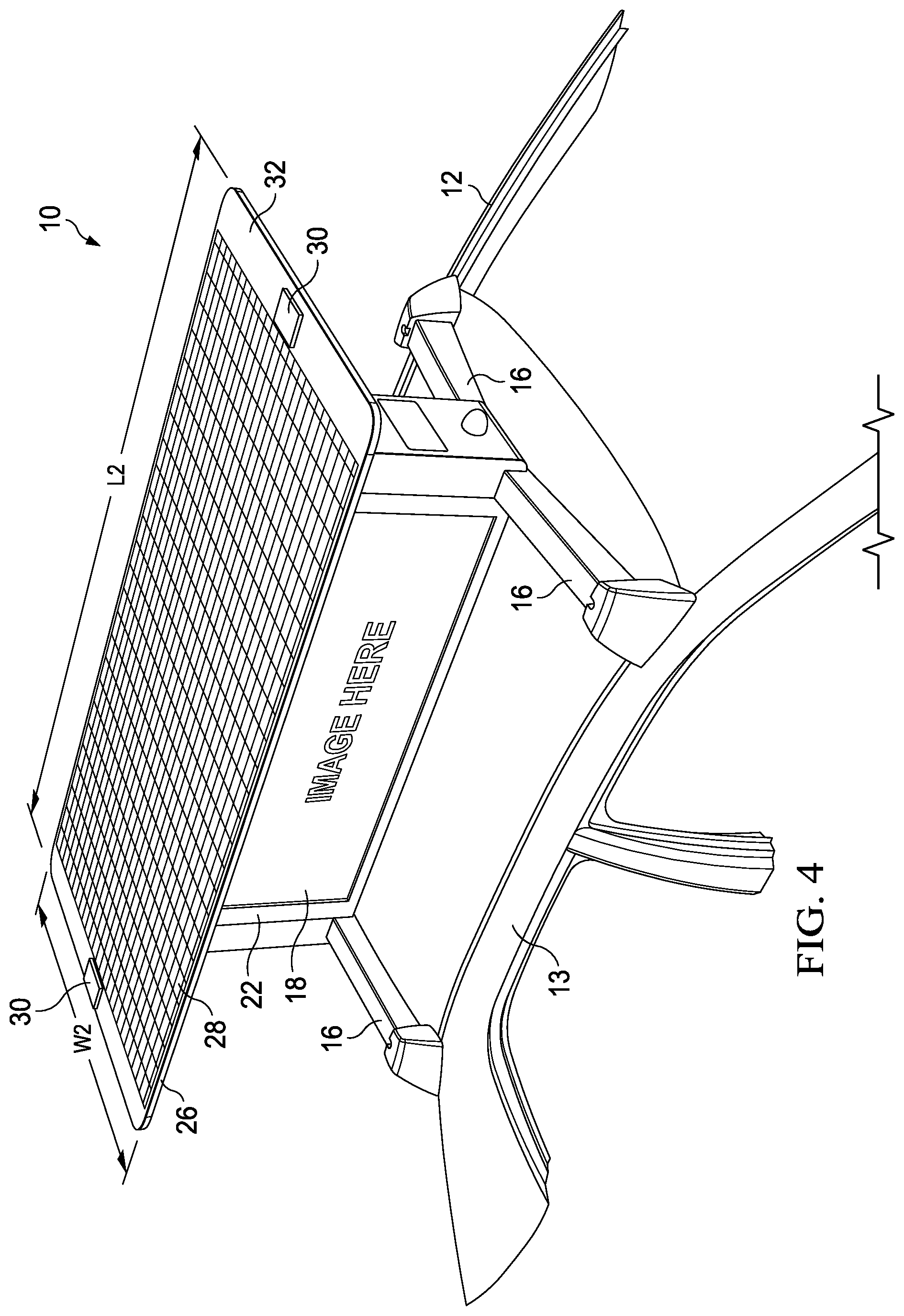 Patent US12304406 Figure 4 – Solar powered vehicle topper unit