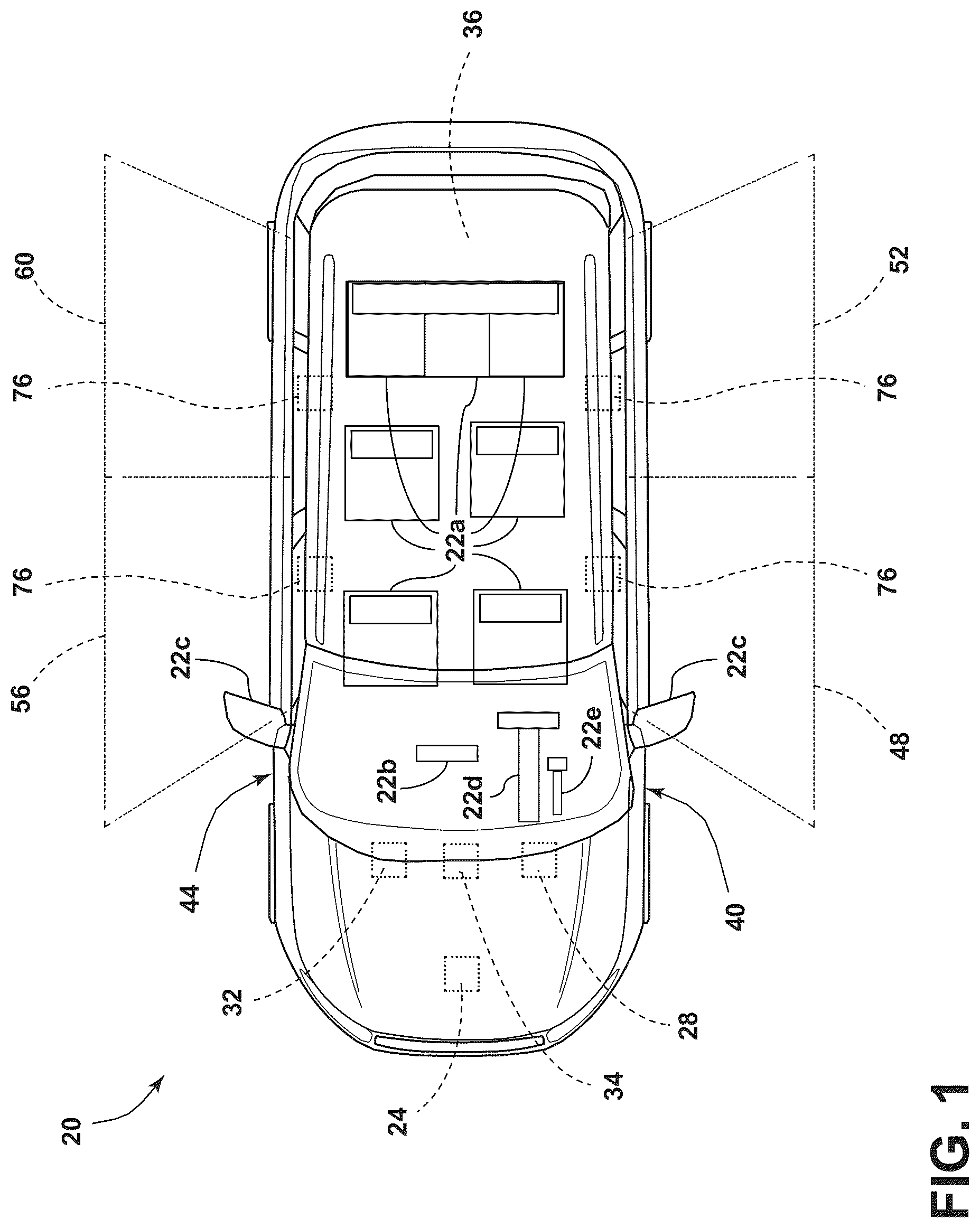 Patent US12304407 Figure 1 – Navigational attribute driven system and method for adjusting an adjustable component of a vehicle