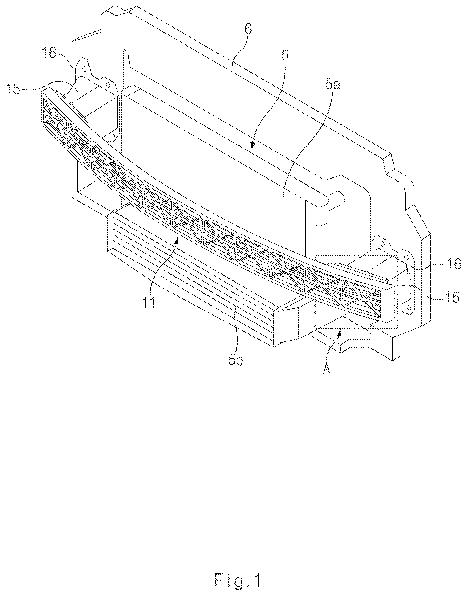 Patent US12304408 — Vehicle front bumper system — Figure 1