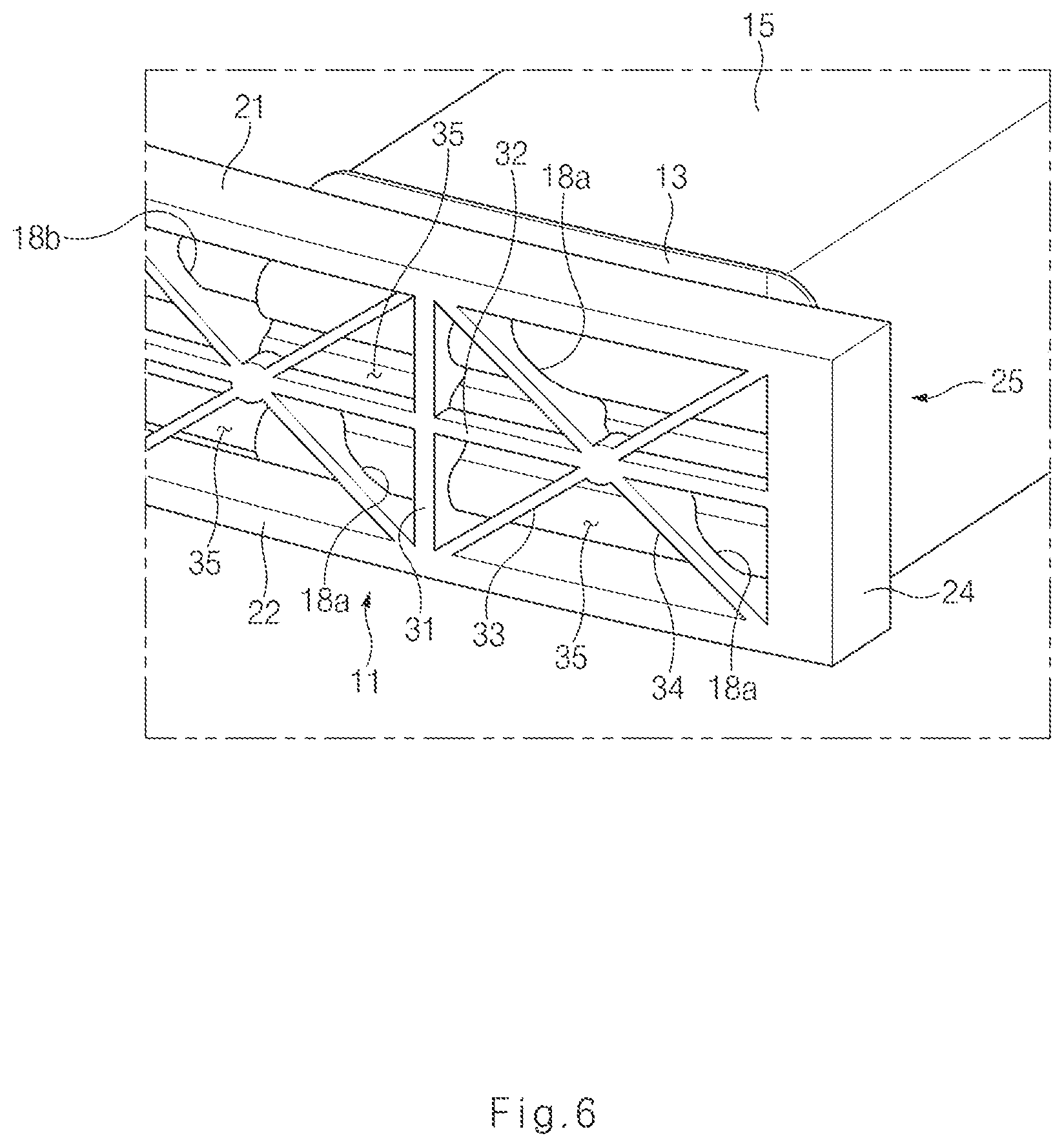 Patent US12304408 Figure 6 – Vehicle front bumper system