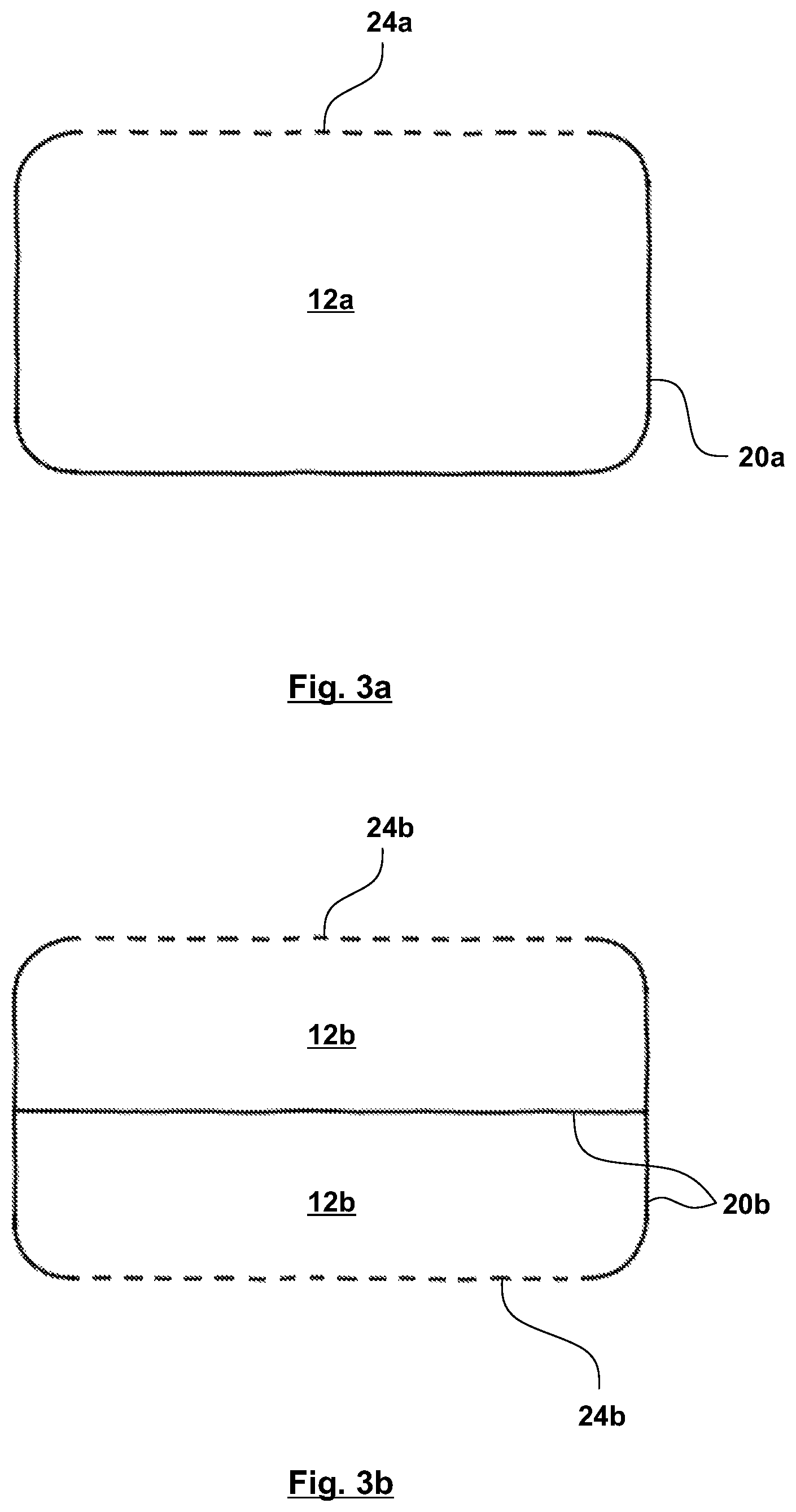 Patent US12304415 Figure 3 – Cover for an airbag device, interior trim part and method for manufacturing a cover