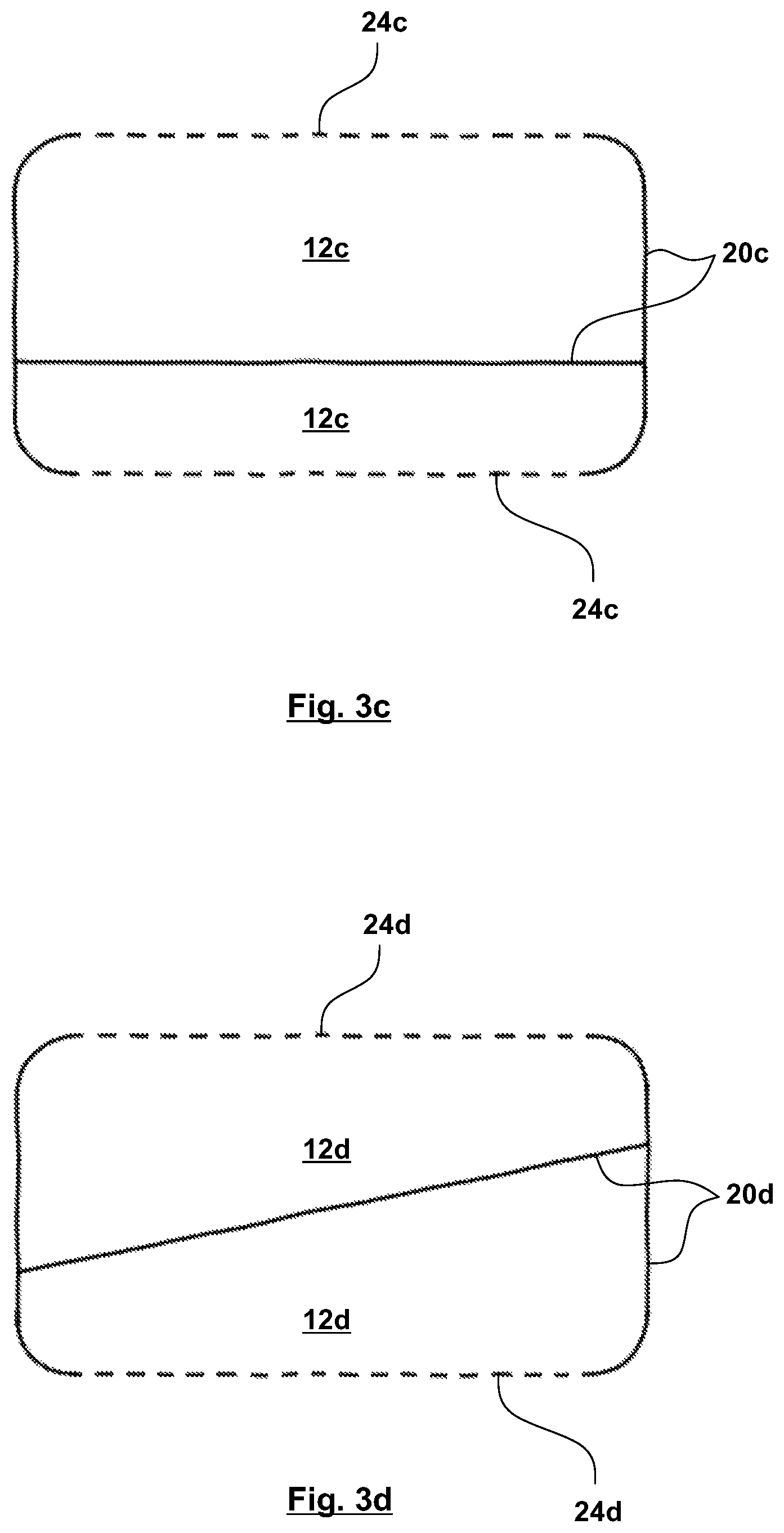 Patent US12304415 Figure 4 – Cover for an airbag device, interior trim part and method for manufacturing a cover