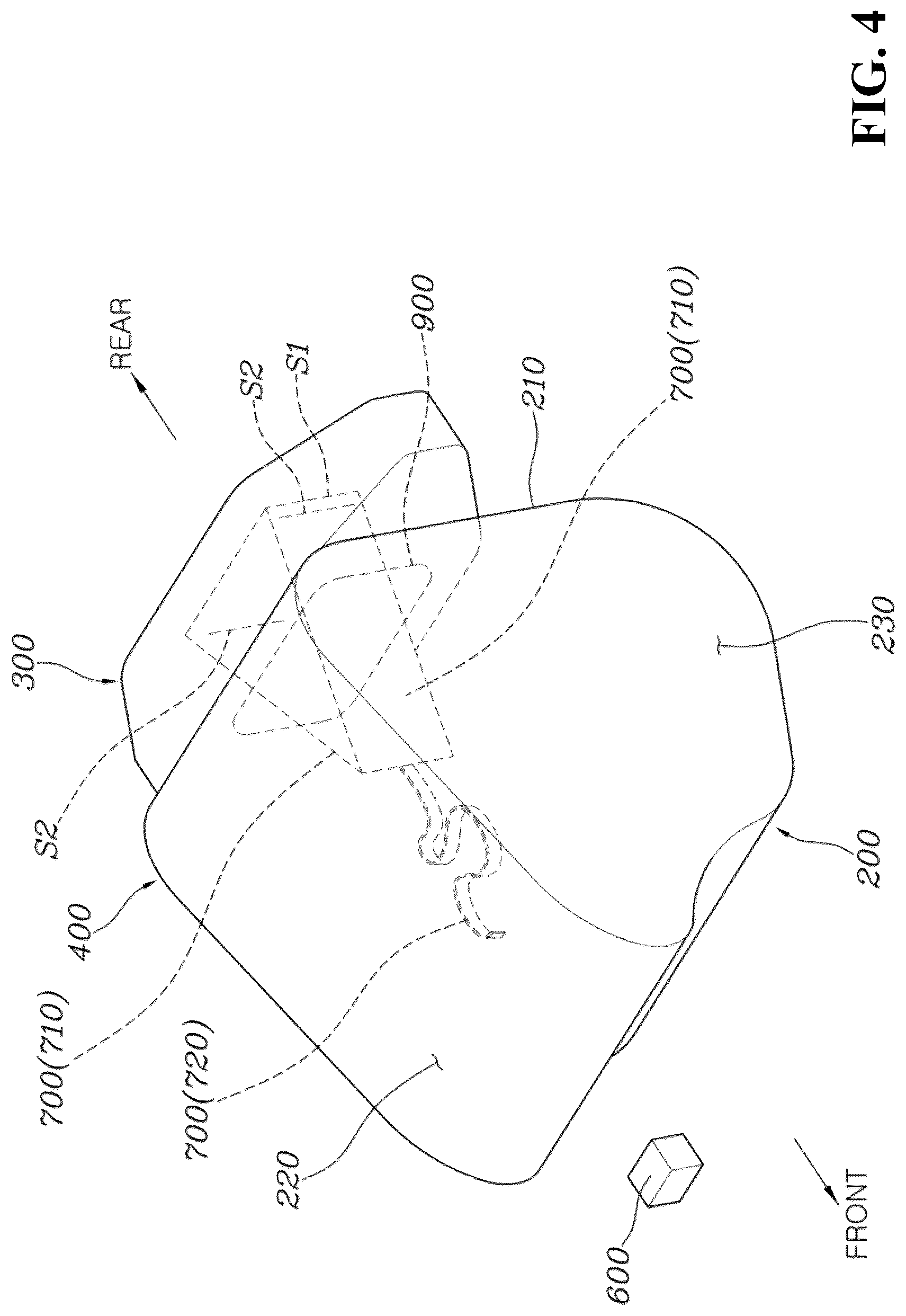 Patent US12304416 Figure 4 – Airbag apparatus for vehicle